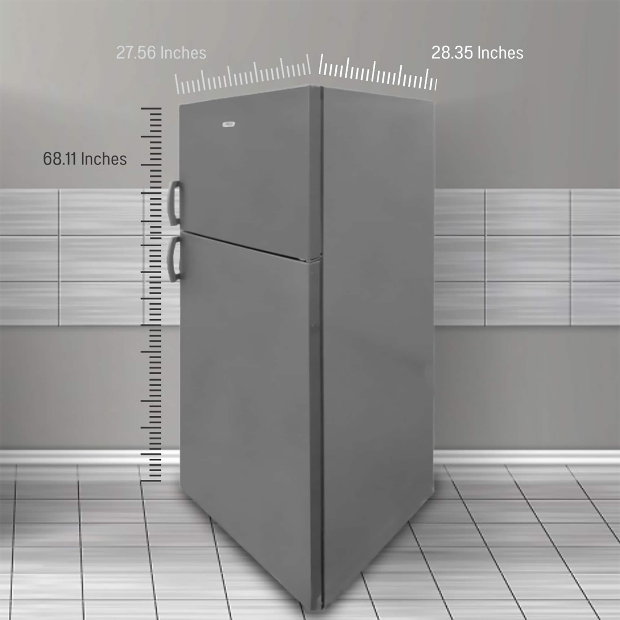 Refrigerador de 14.3 pies cúbicos de profundidad de mostrador con congelador superior (Acero inoxidable) Certificado ENERGY STAR RF 143 ACERO INOXIDABLE