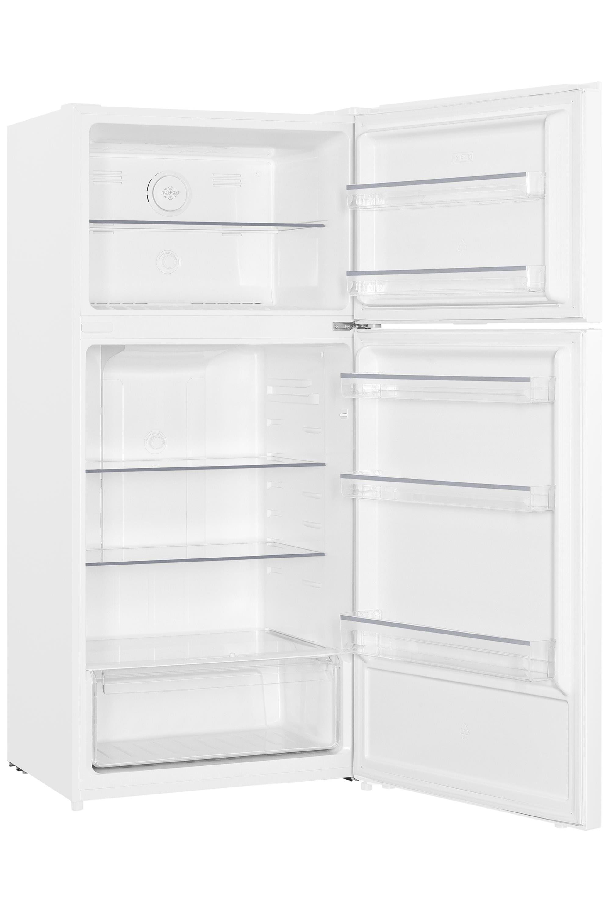 Refrigerador de 17 pies cúbicos con congelador superior incorporado de profundidad de mostrador (Blanco)