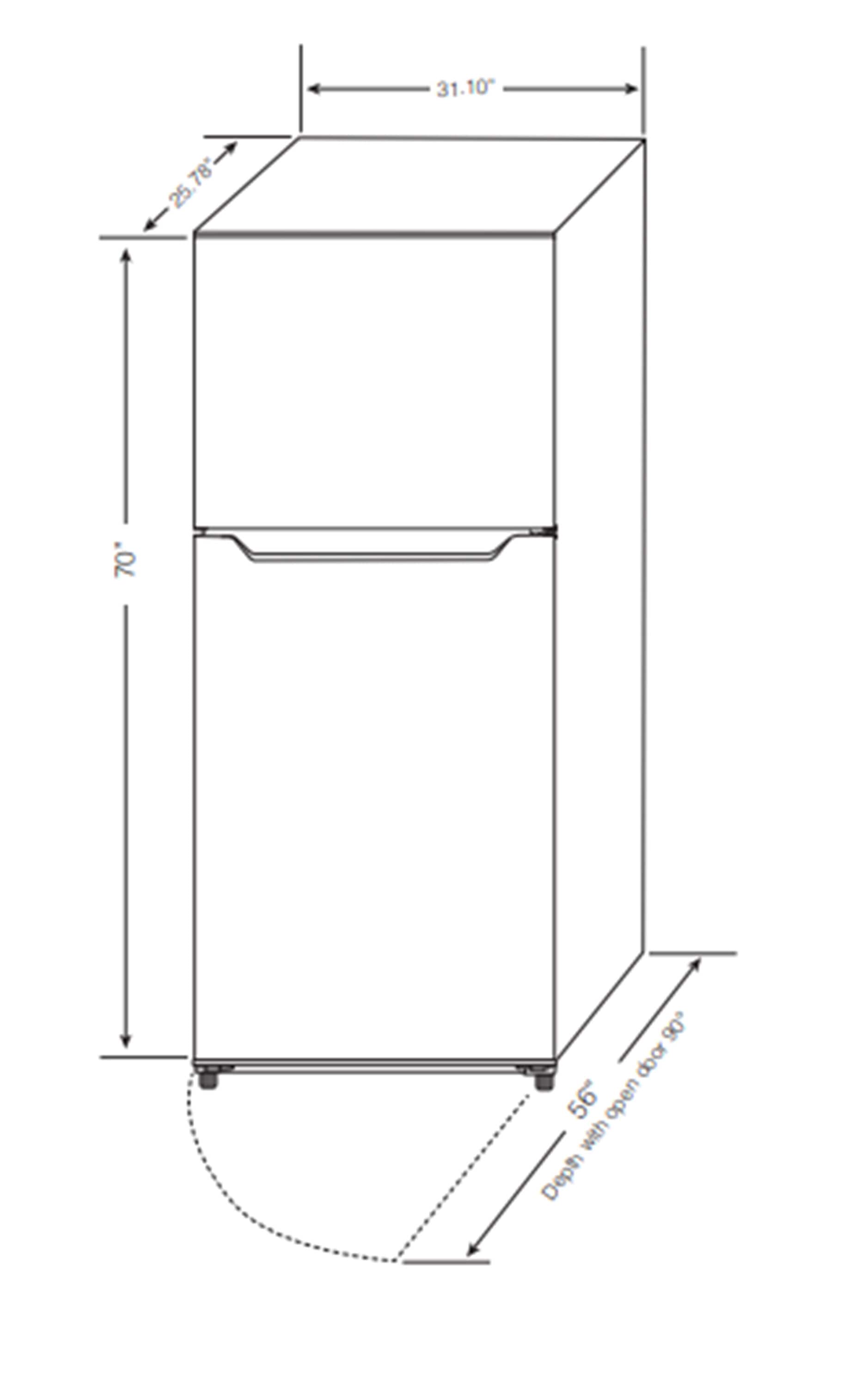 Refrigerador de 17 pies cúbicos con congelador superior incorporado de profundidad de mostrador (Blanco)