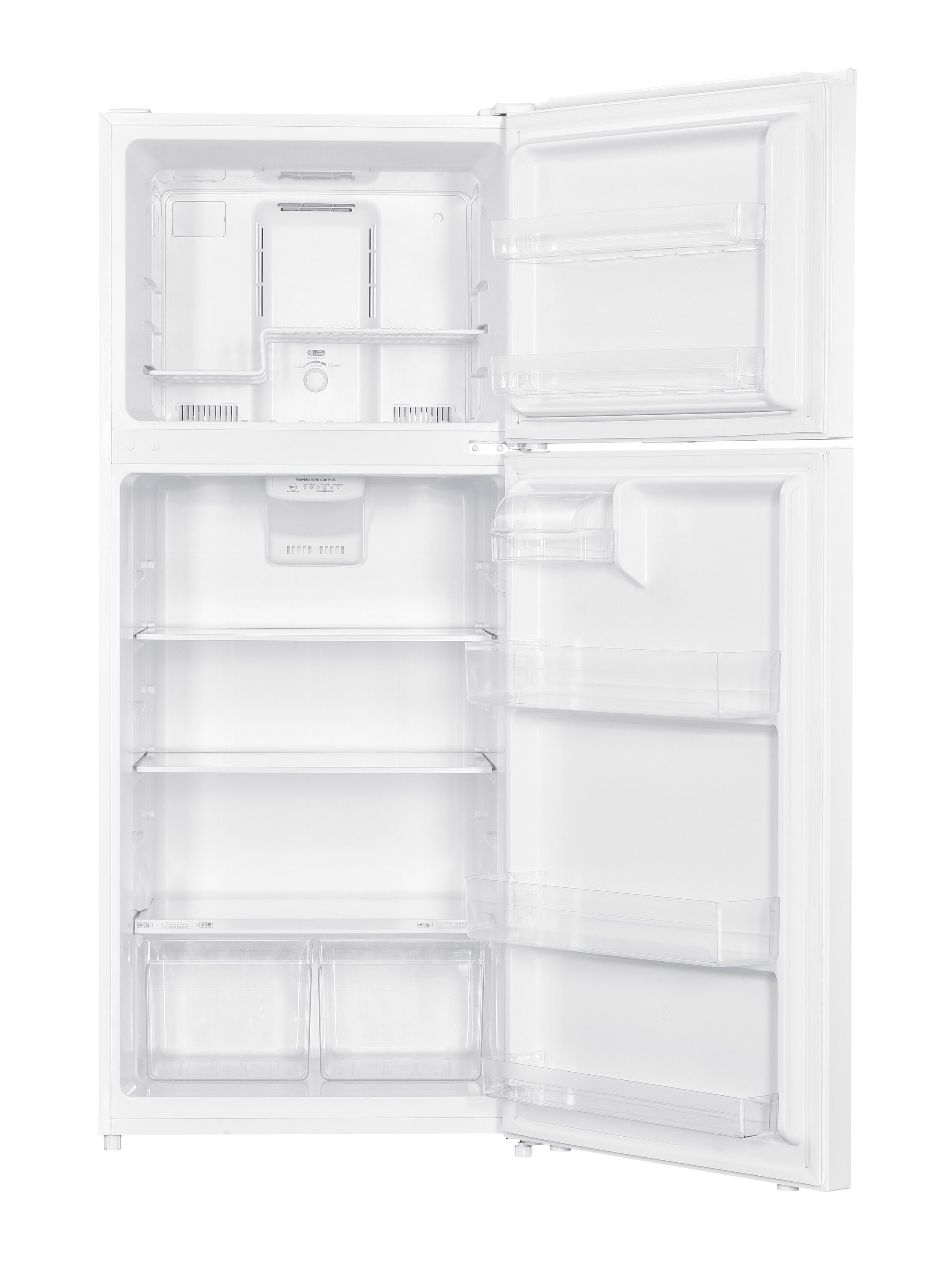 Refrigerador de 17 pies cúbicos con congelador superior incorporado de profundidad de mostrador (Blanco)