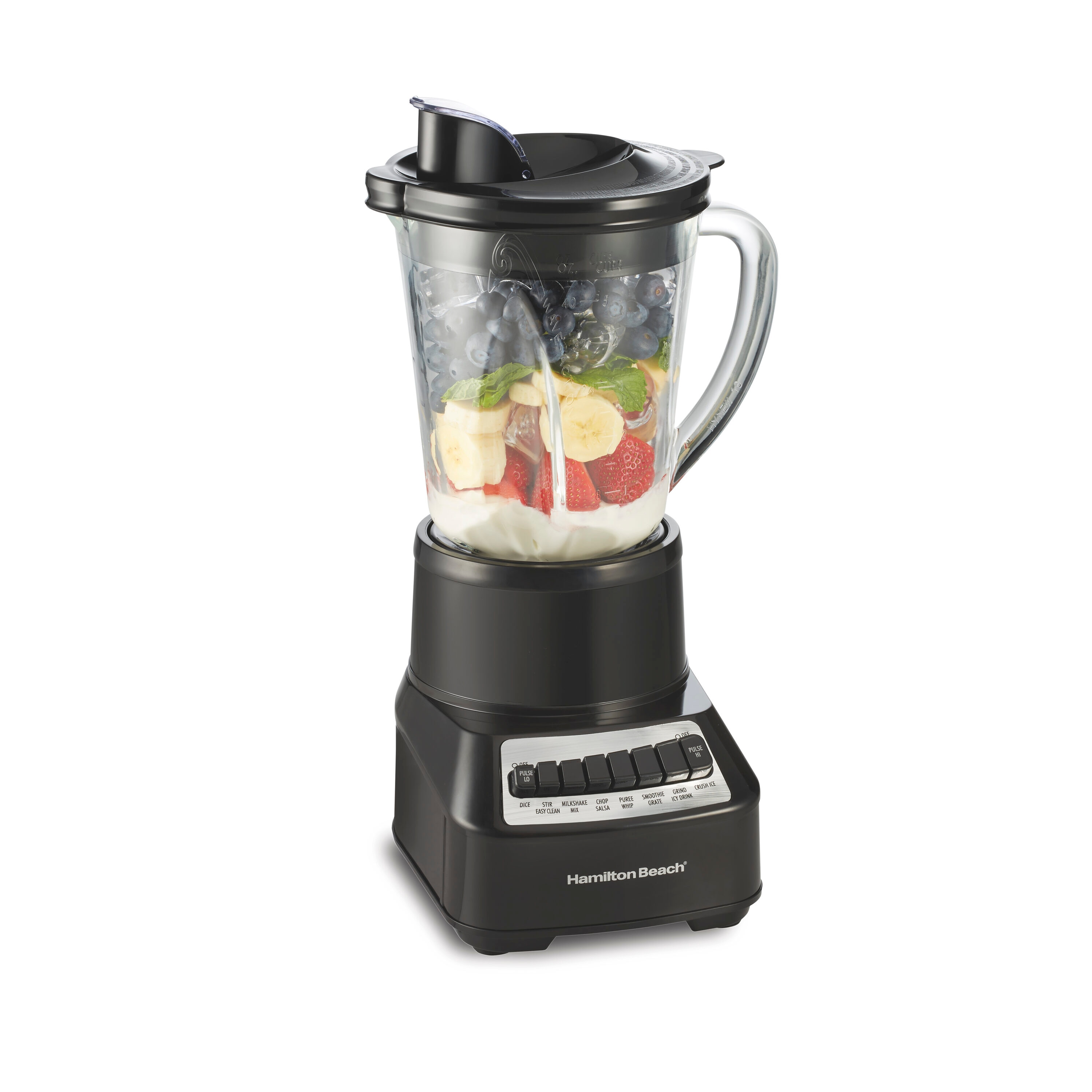 Licuadora de mostrador de 14 velocidades de 40 onzas (negra) Hamilton Beach 54220G