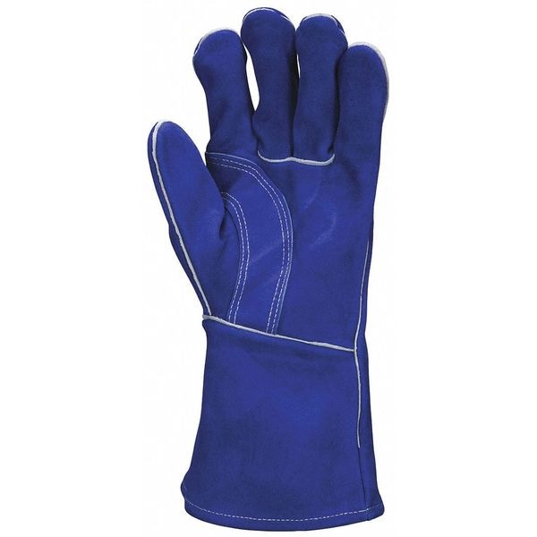 Guante de soldadura de mano izquierda solo Mcr Safety Stick, palma de cuero de vaca, XL - 4600LH