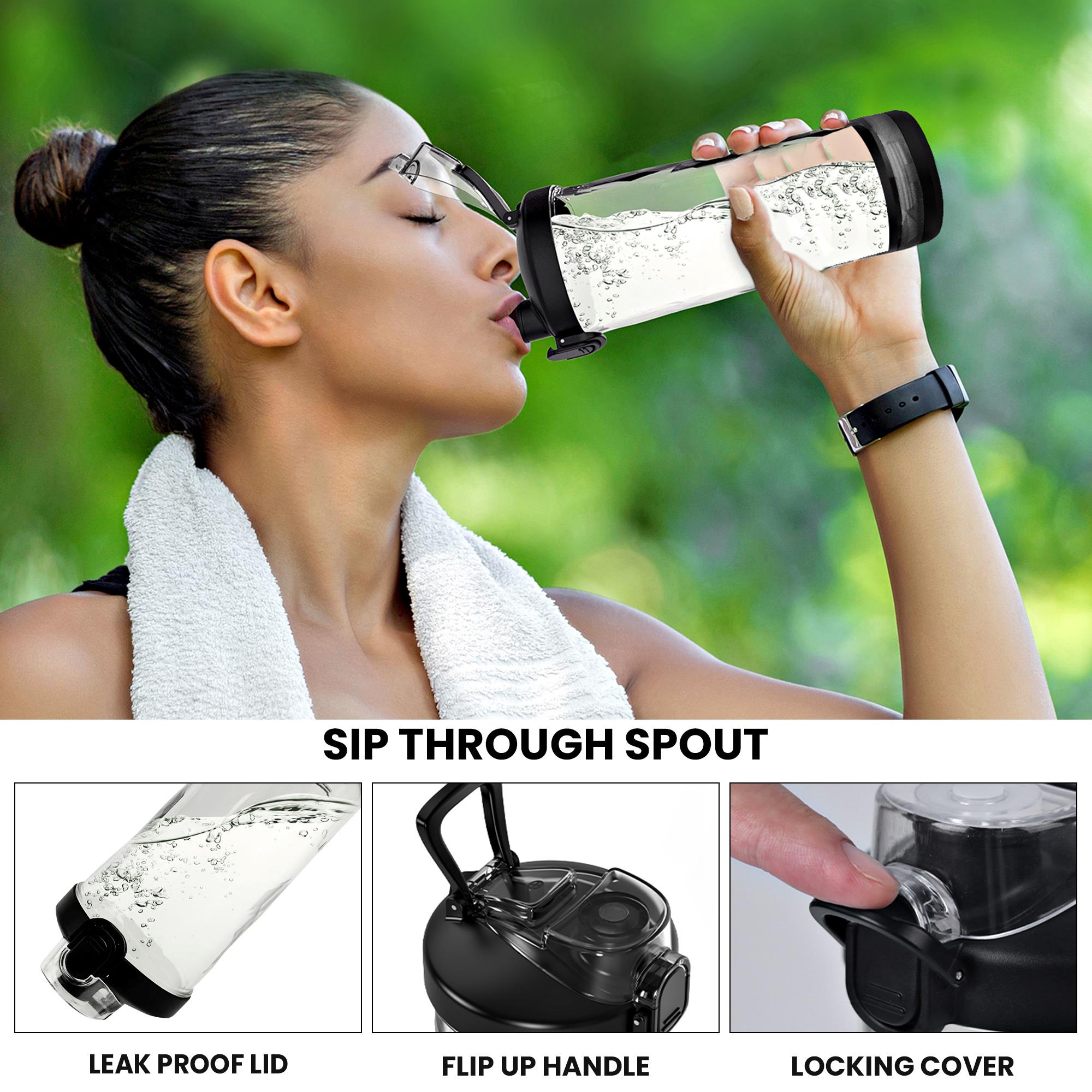 Licuadora personal portátil de 20 oz recargable por USB Total Chef de Koolatron (negro)