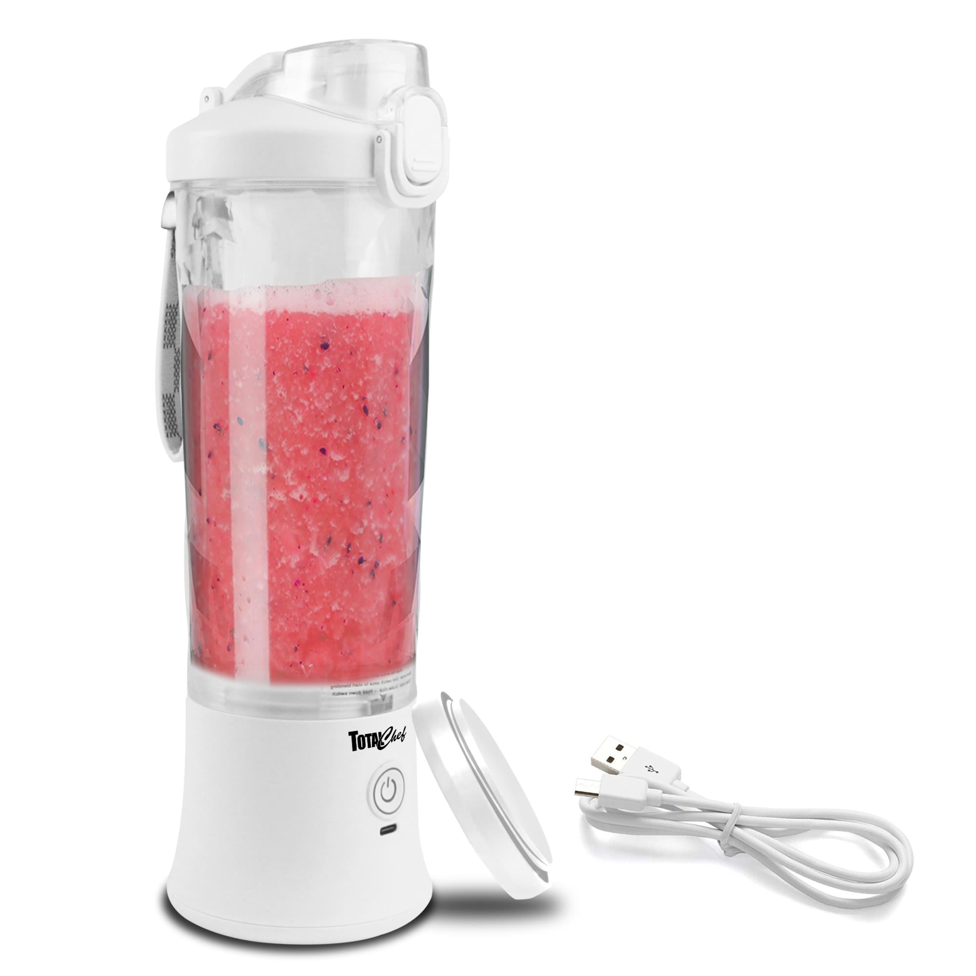 Batidora portátil recargable USB Total Chef de Koolatron de 20 oz (Blanco)