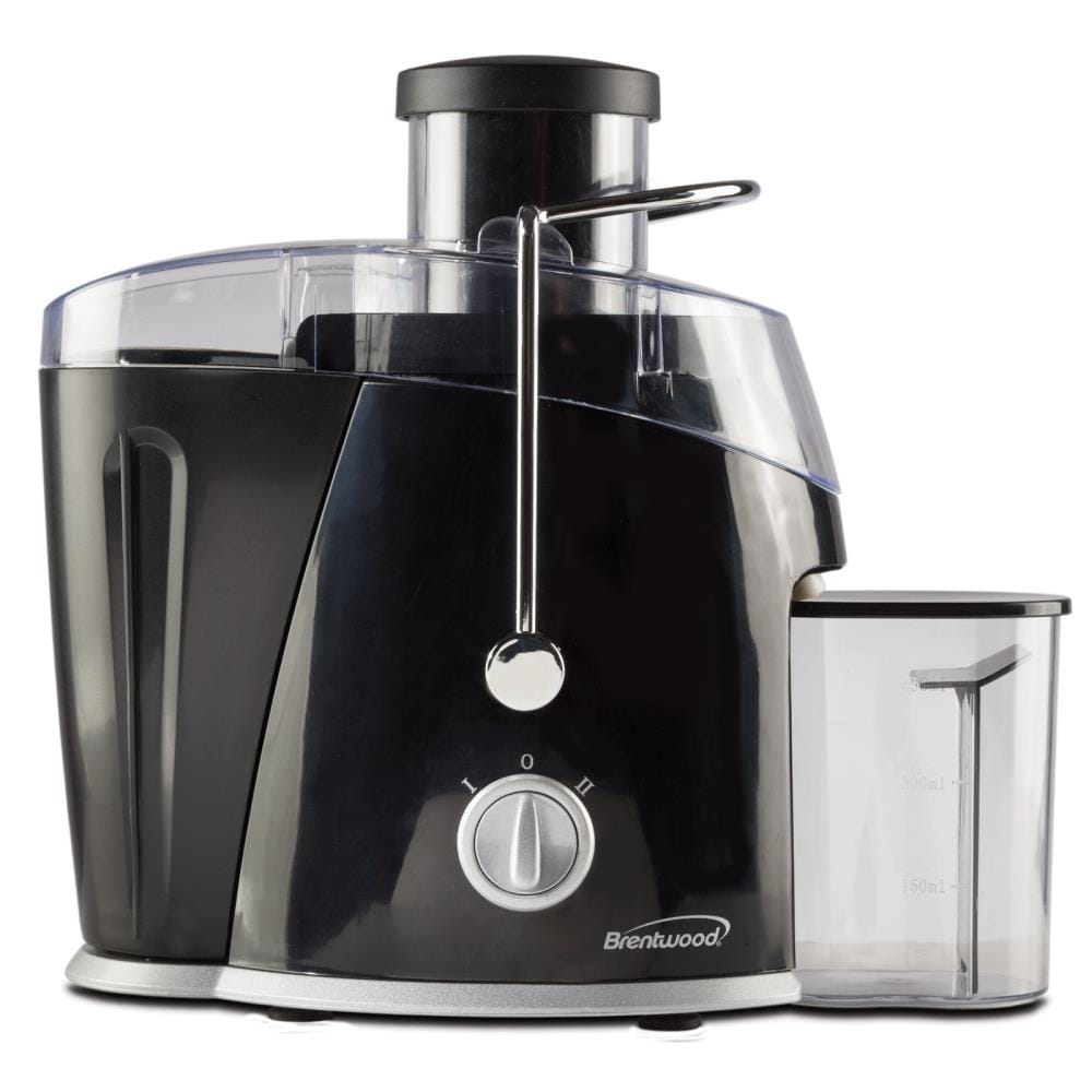 Extractor de jugo Brentwood de 15 oz con bandeja de pulpa removible (Negro) 84992791M