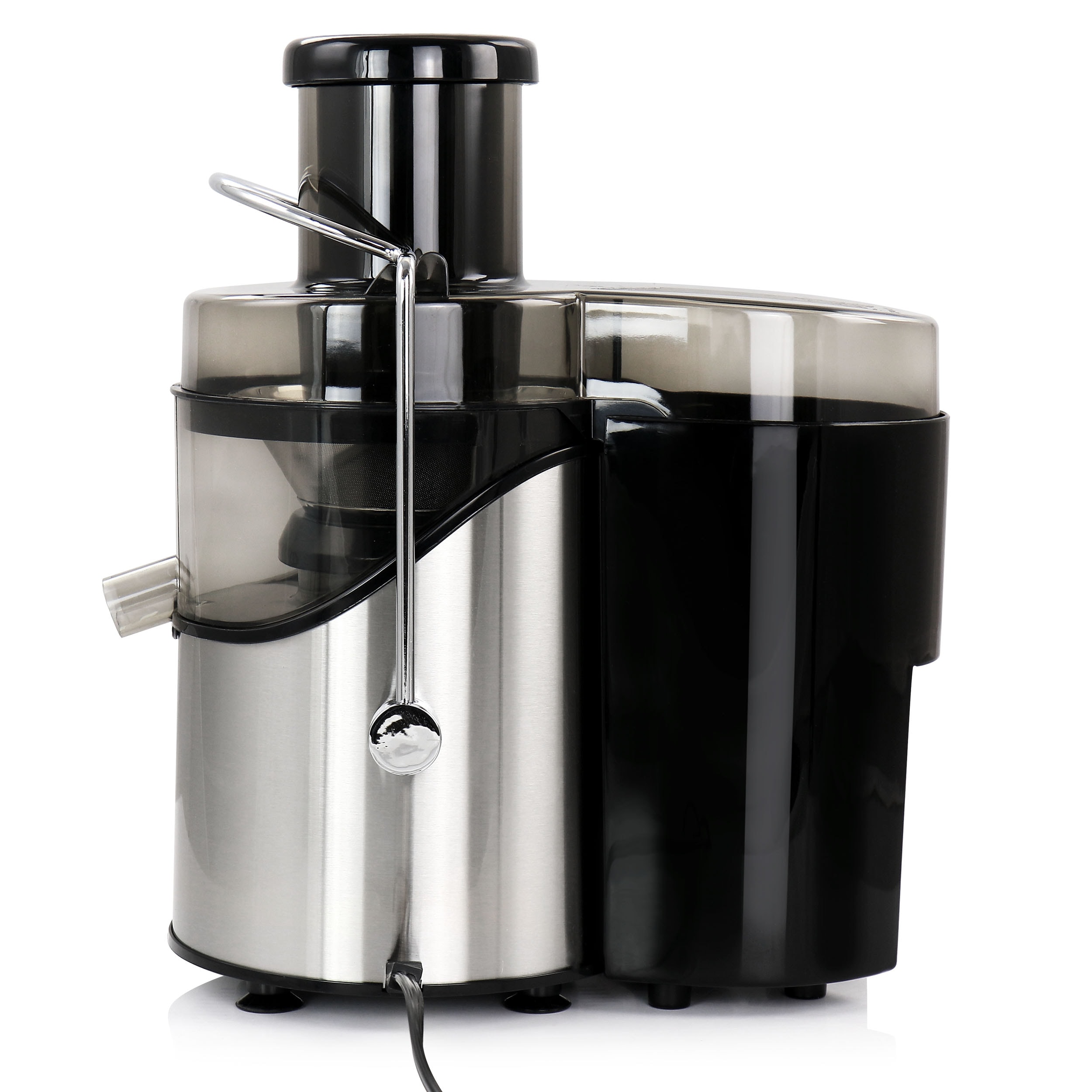 Extractor de jugo de 13.6 onzas Aicook con bandeja de pulpa removible (plateado)
