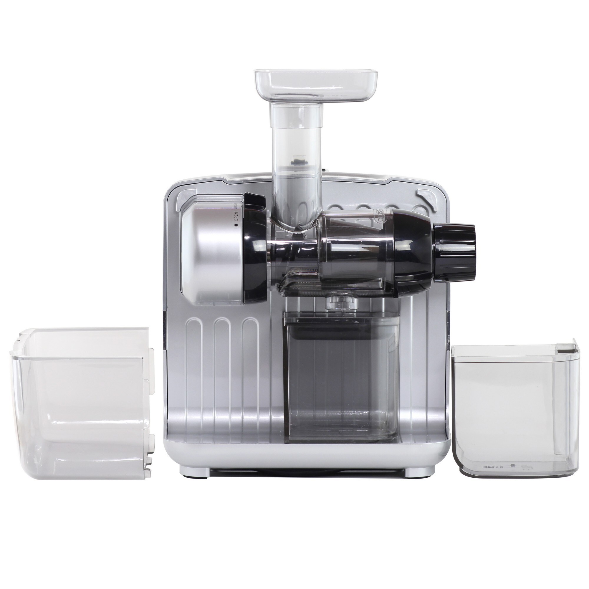 Extractor de jugos OMEGA de 16 onzas con bandeja de pulpa removible (plata) JCUBE500SV