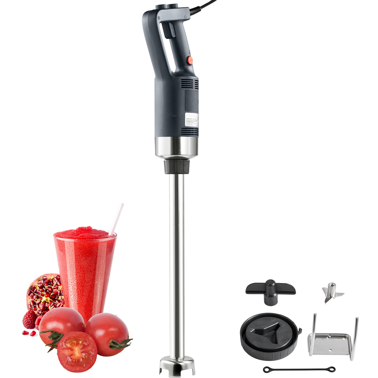 Mezcladora de alta resistencia de 500W y 19.7", 18000 velocidades, batidora de inmersión de 500 watts (cuchilla de acero inoxidable)