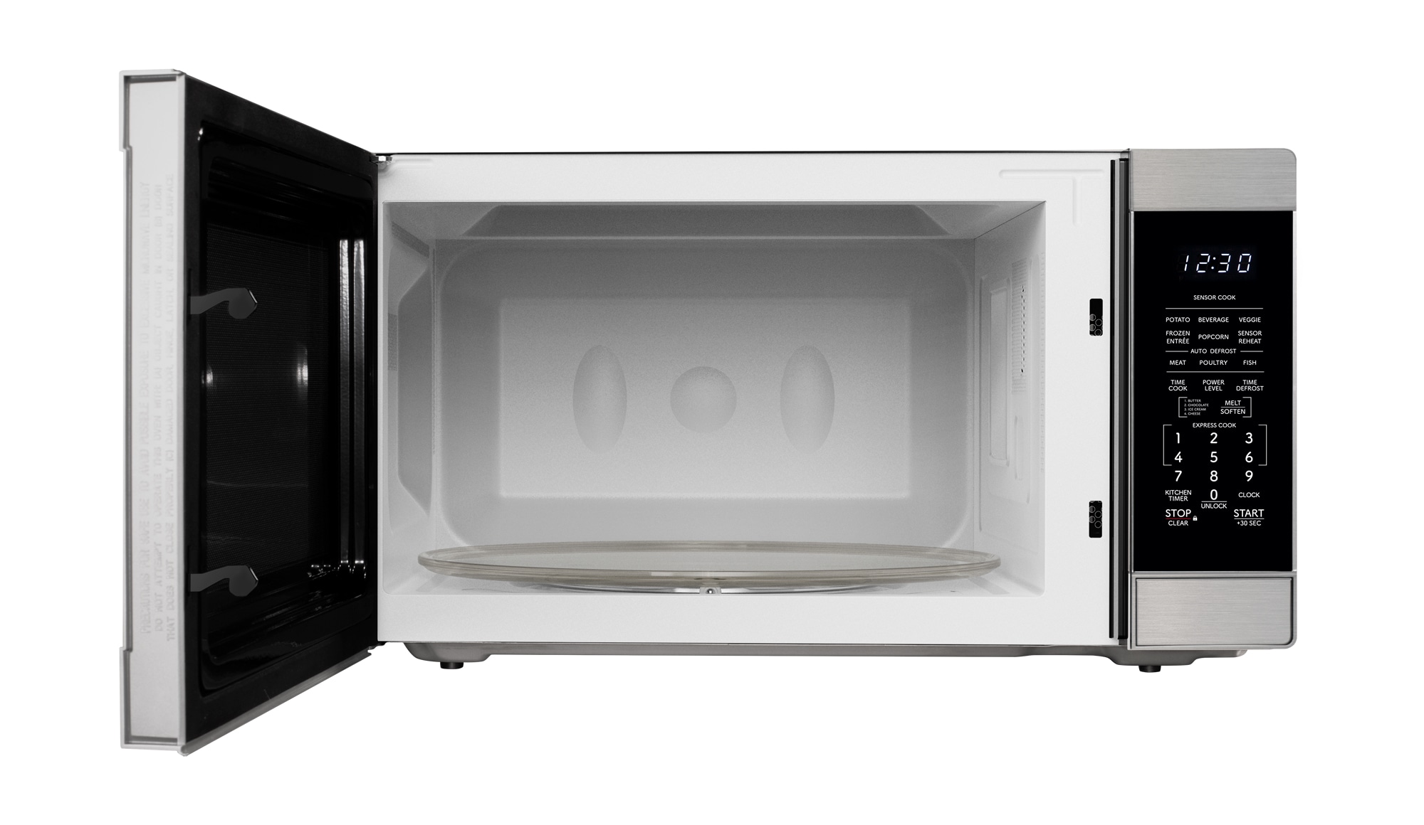 Horno de Microondas de Encimera de Acero Inoxidable de Gran Capacidad de 2.2 pies cúbicos (más de 1.5 pies cúbicos) y 1200 watts con Controles de Cocina con Sensor Sharp SMC2265KS