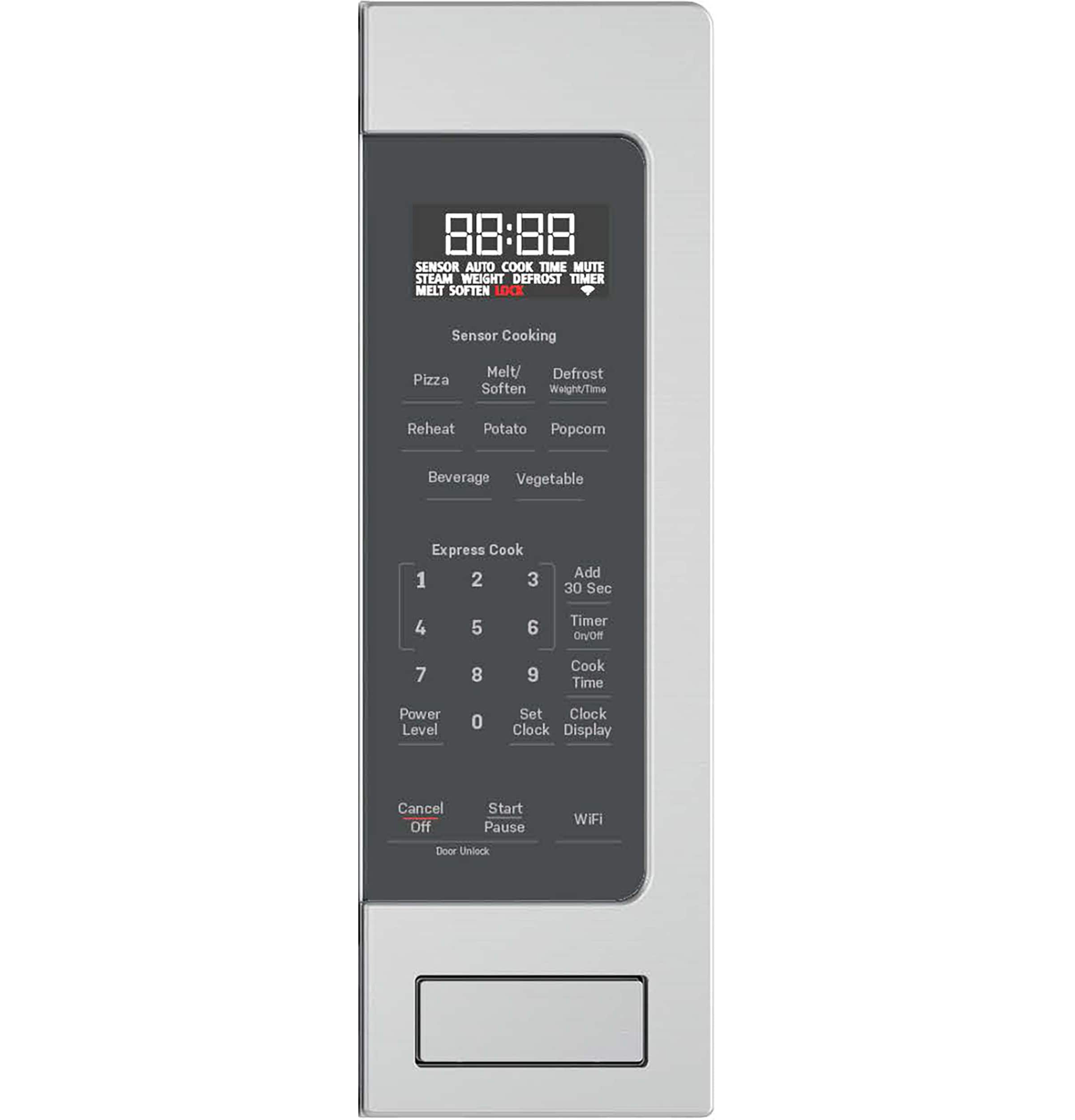 Microondas de encimera de acero inoxidable GE Profile 2.2 pies cúbicos con controles de cocción por sensor de 1100 vatios (Mayor a 1.5 pies cúbicos) PCST22U1WSS