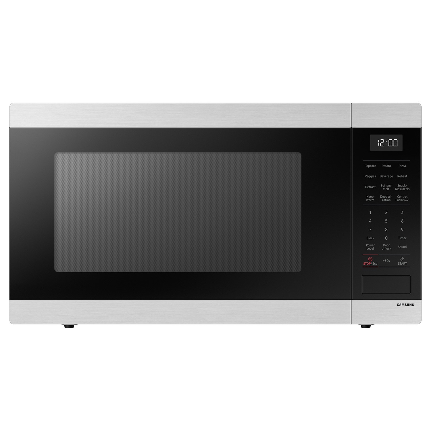 Microondas de Encimera de Acero Inoxidable de 1.9 pies cúbicos y 900 vatios con Controles de Cocción de Sensor (Mayores a 1.5 pies cúbicos) de Samsung