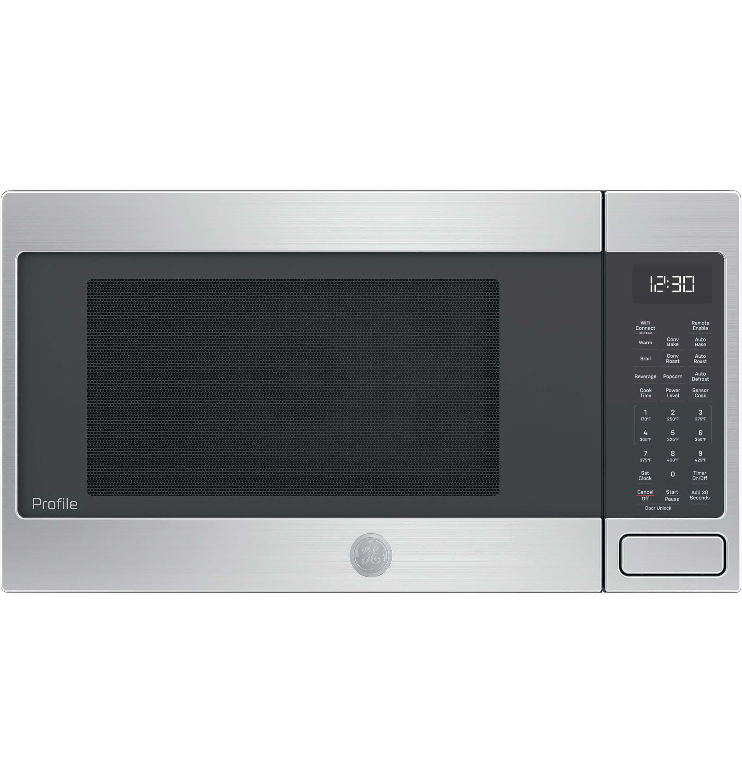 Microondas de Convección de Mostrador GE Profile de 1.5 pies cúbicos (Más de 1.5 pies cúbicos) de Acero Inoxidable con Controles Sensoriales de Cocina de 1000 vatios.