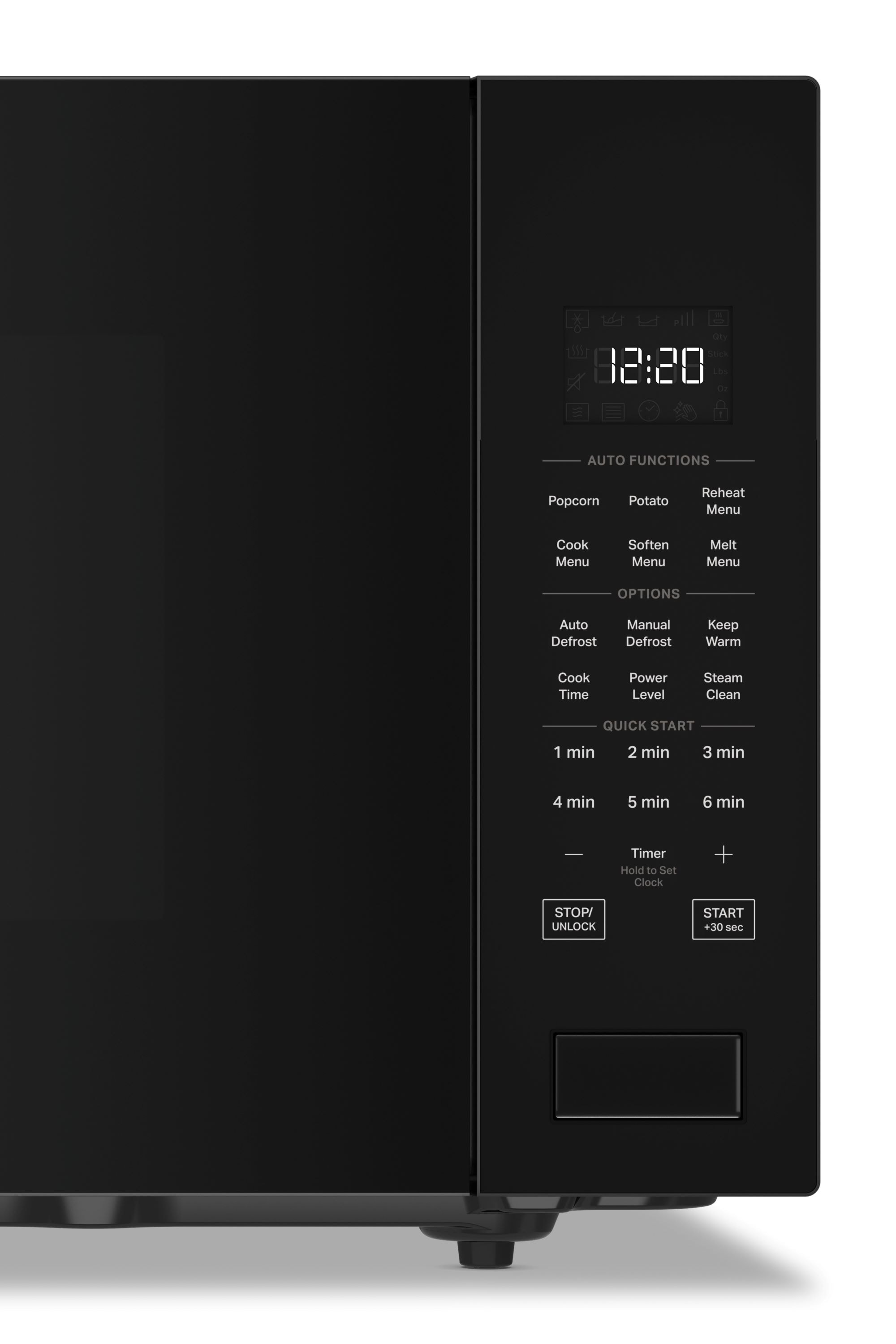 Microondas de Encimera Whirlpool de 2.2 pies cúbicos con controles de cocción por sensor de 1700 watts (Negro) - Modelo WMCS7024RB