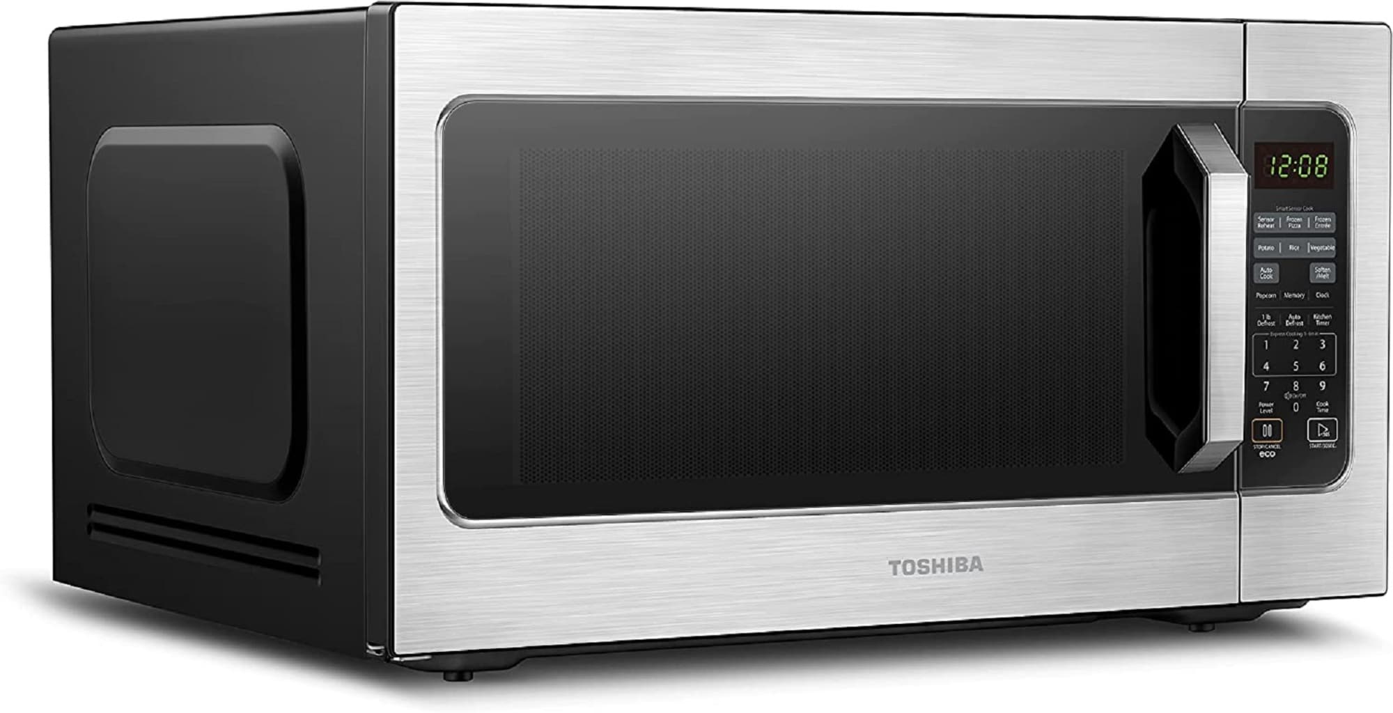 Microondas de mostrador grande de 2.2 pies cúbicos (más de 1.5 pies cúbicos) con controles de cocción con sensor de 1200 watts (acero inoxidable) ML-EM62P(SS) de Toshiba.