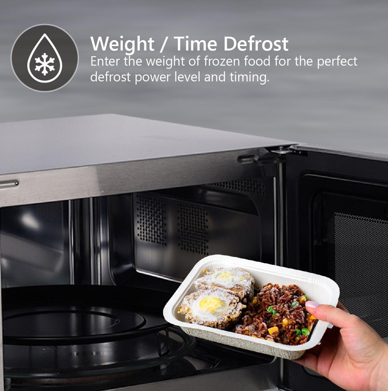 Horno Microondas de Convección y Parrilla Híbrido Avanzado Equator, 1.2 pies cúbicos, 1500 watts  de Potencia, Modelo CMO 1200 (Acero Inoxidable)