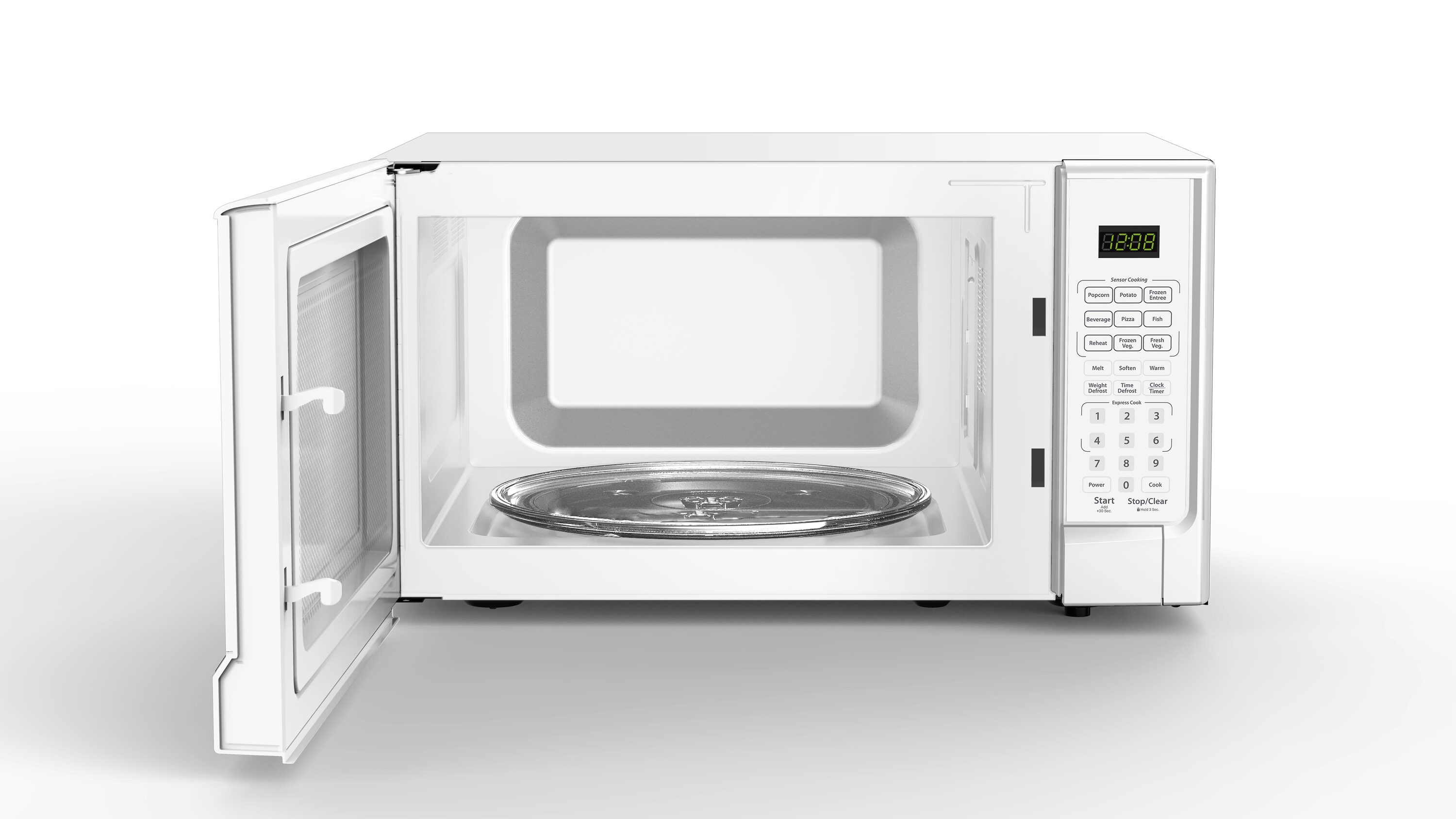Horno de Microondas de 1.4 pies cúbicos, 1000 vatios, con Controles de Cocción Sensorial en Color Blanco para la Encimera