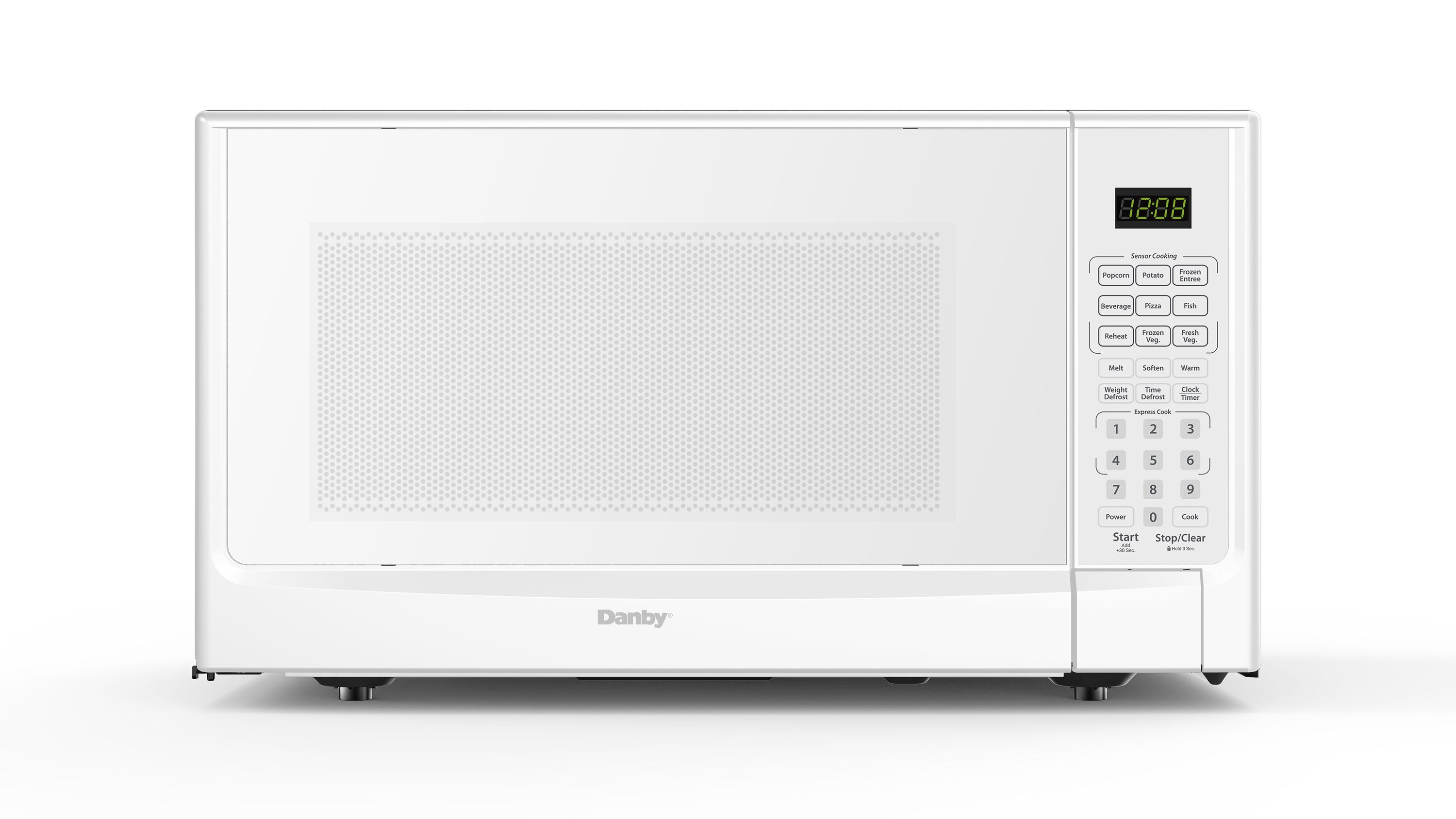 Horno de Microondas de 1.4 pies cúbicos, 1000 vatios, con Controles de Cocción Sensorial en Color Blanco para la Encimera