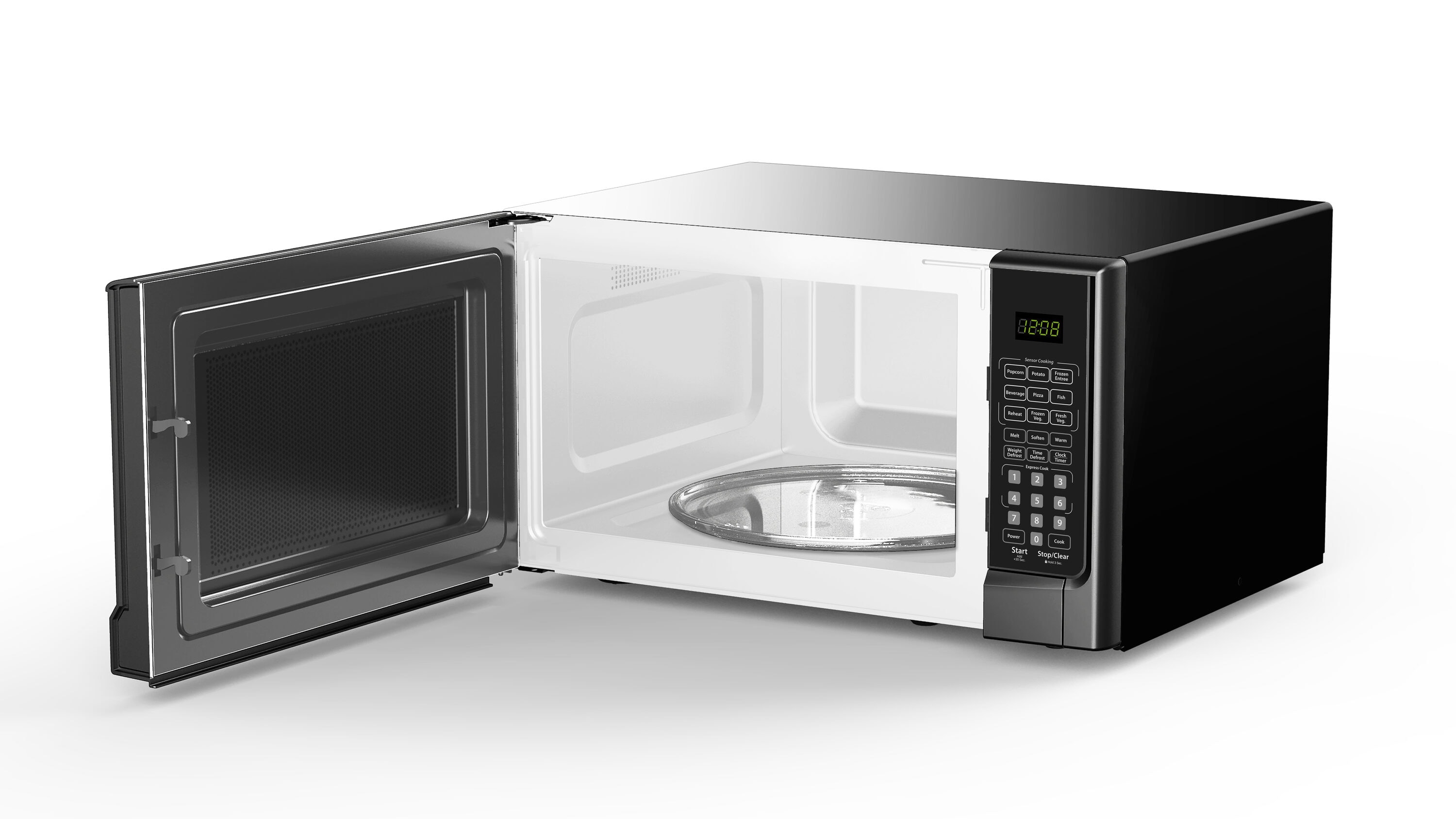 Microondas de Mesa Danby de 1.4 pies cúbicos y 1000 vatios con controles de cocción por sensor (negro)