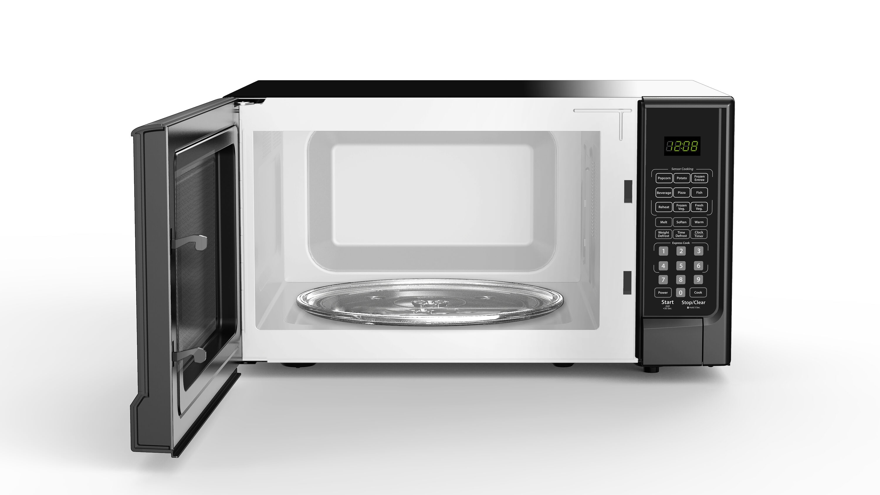 Microondas de Mesa Danby de 1.4 pies cúbicos y 1000 vatios con controles de cocción por sensor (negro)