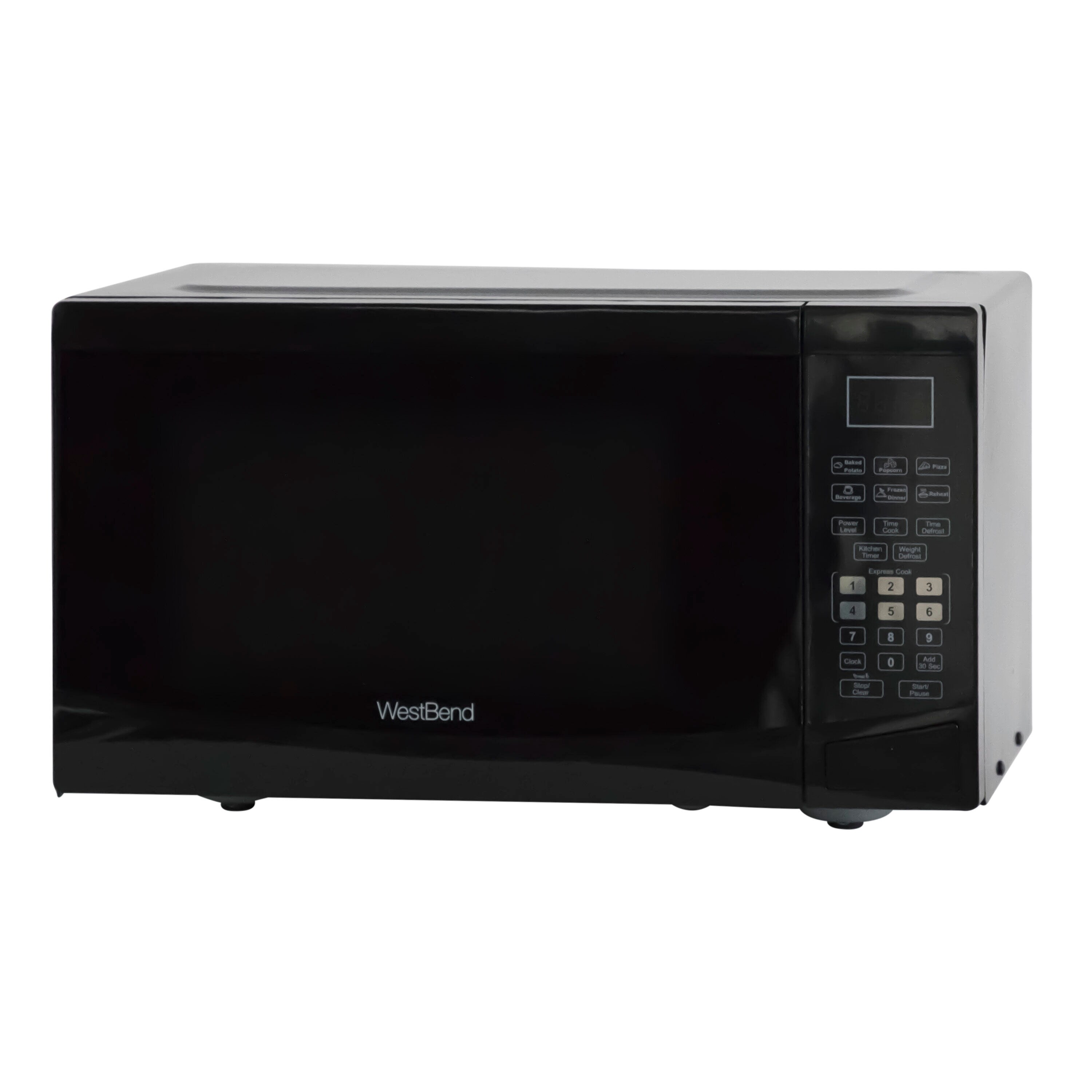 Microondas de encimera West Bend de 0.9 pies cúbicos (menos de 1.5 pies cúbicos) y 900 watts (Negro) WBMW92B