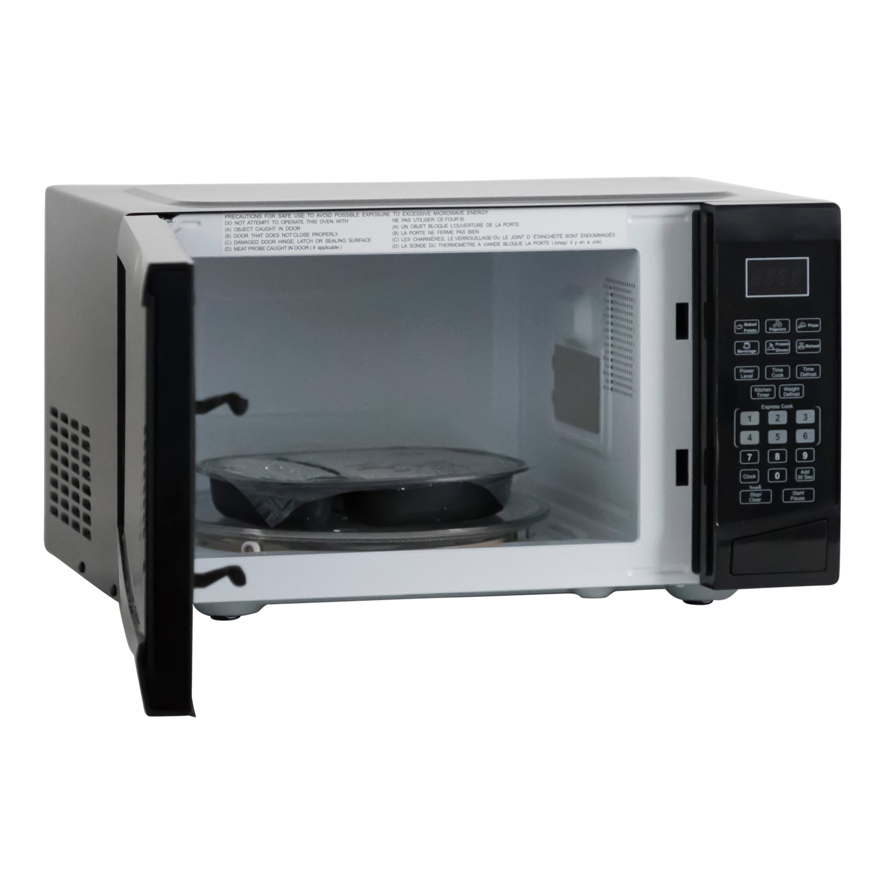 Microondas de encimera West Bend de 0.9 pies cúbicos (menos de 1.5 pies cúbicos) y 900 watts (Negro) WBMW92B