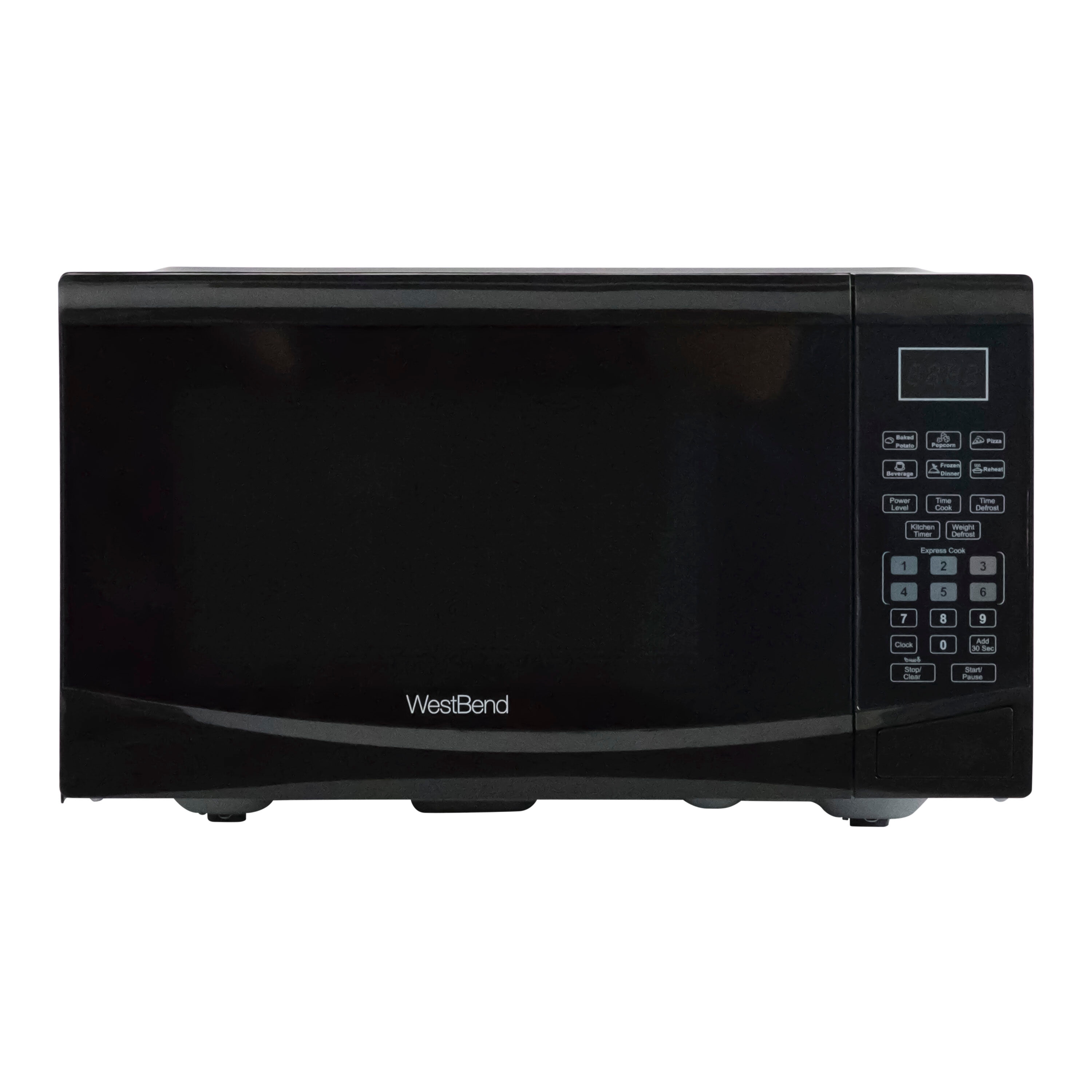 Microondas de encimera West Bend de 0.9 pies cúbicos (menos de 1.5 pies cúbicos) y 900 watts (Negro) WBMW92B
