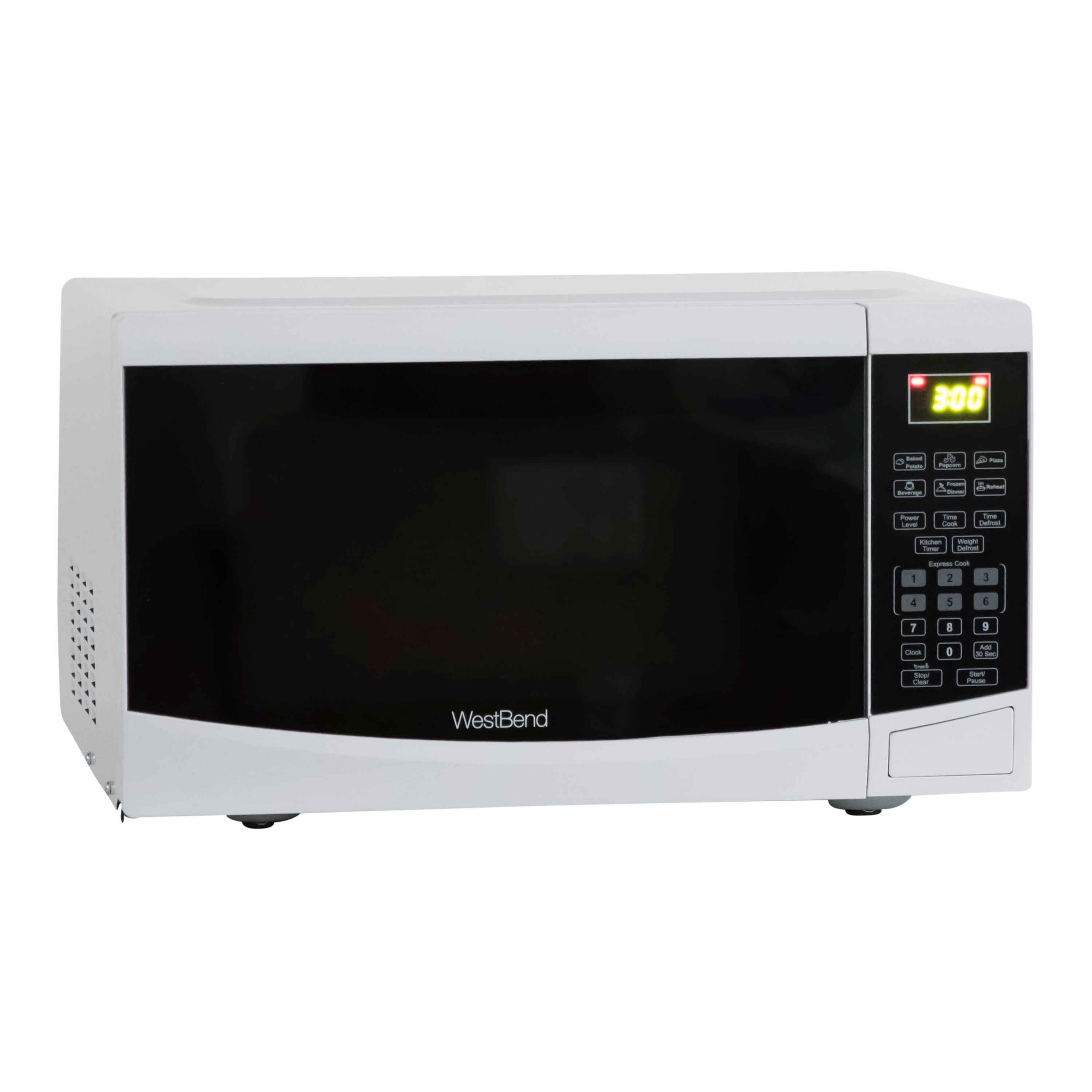Horno de microondas de 0.9 pies cúbicos West Bend de 900 watts (Blanco)