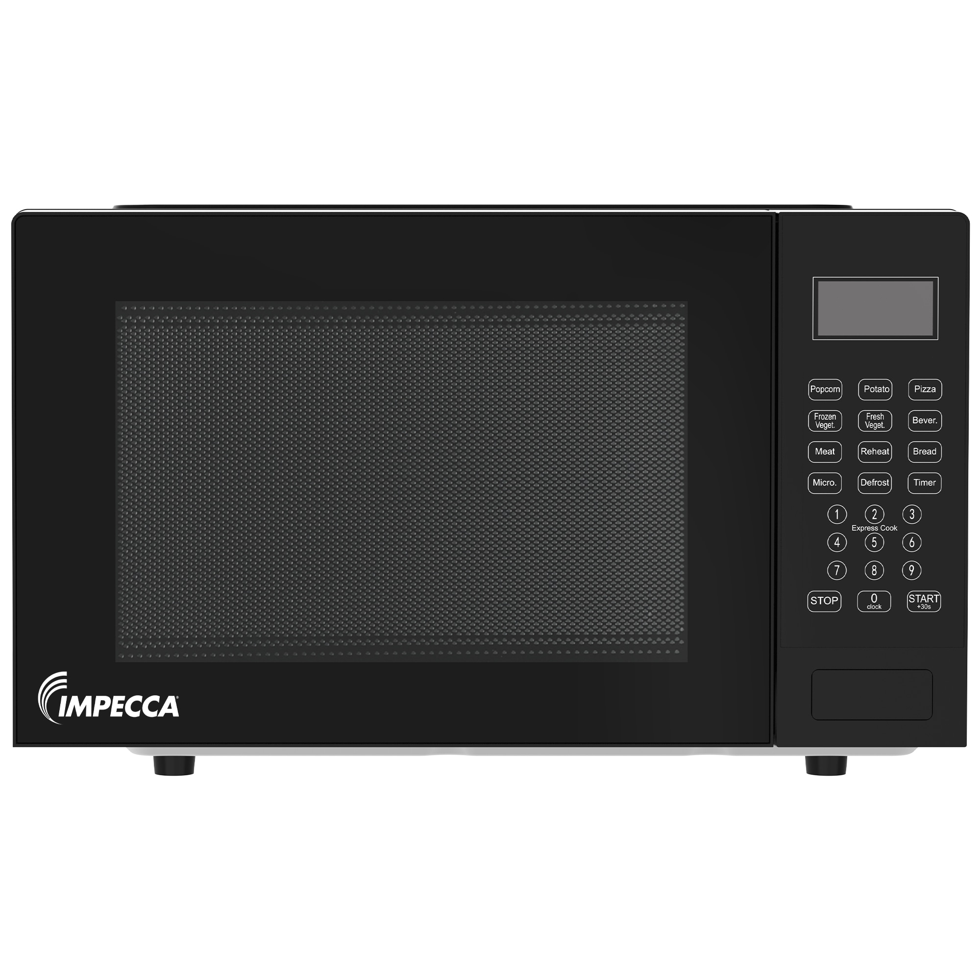 Horno de Microondas de Convección de Mesa de 0.9 pies cúbicos (Menos de 1.5 pies cúbicos) de 900 vatios (Negro) WCM0992K697 de Impecca
