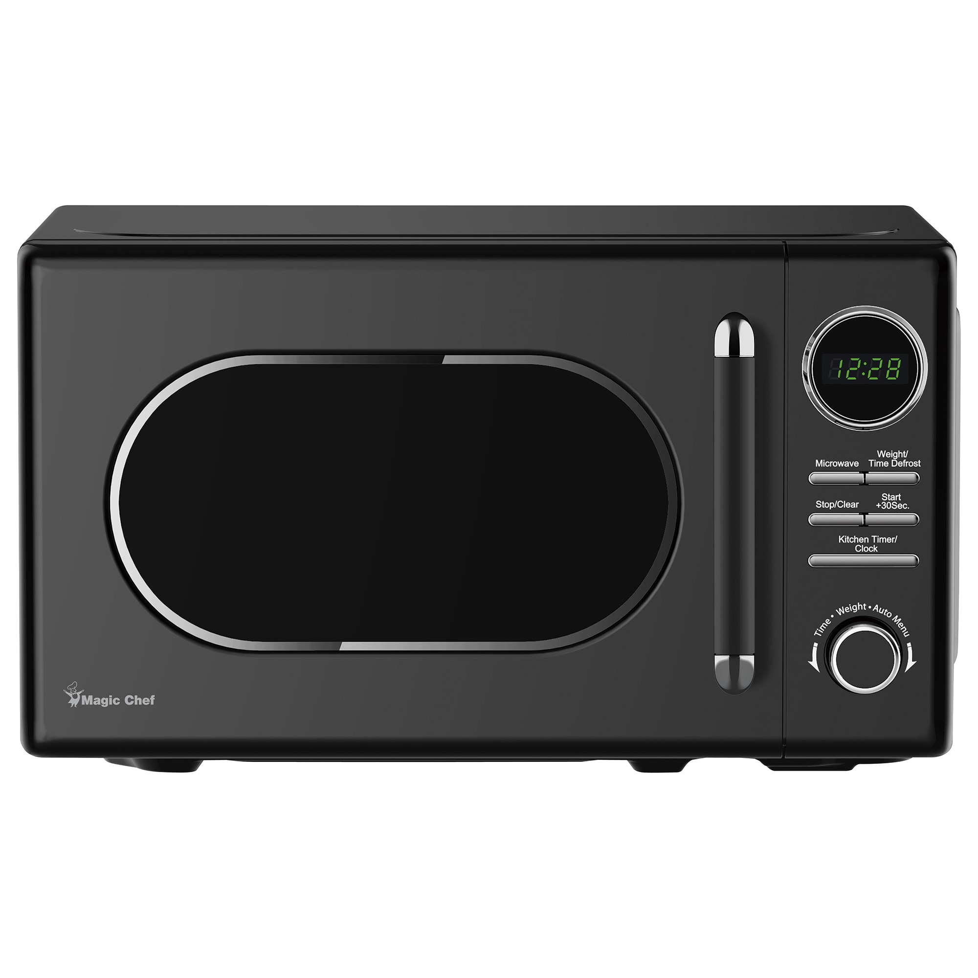 Horno de Microondas de Mostrador de 0.7 pies cúbicos de Magic Chef (menos de 1.5 pies cúbicos) de 700 watts (Negro) MC77CMB