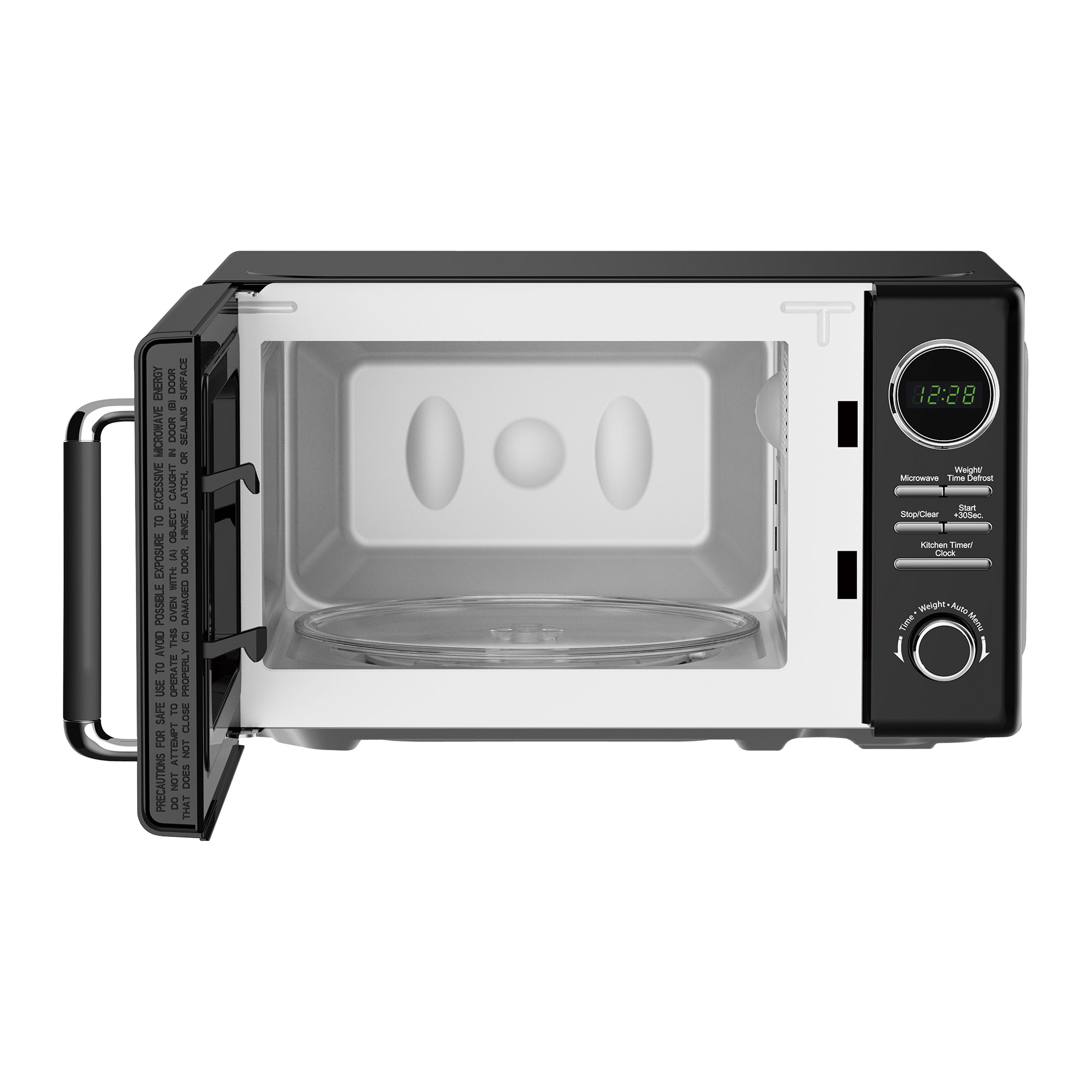 Horno de Microondas de Mostrador de 0.7 pies cúbicos de Magic Chef (menos de 1.5 pies cúbicos) de 700 watts (Negro) MC77CMB