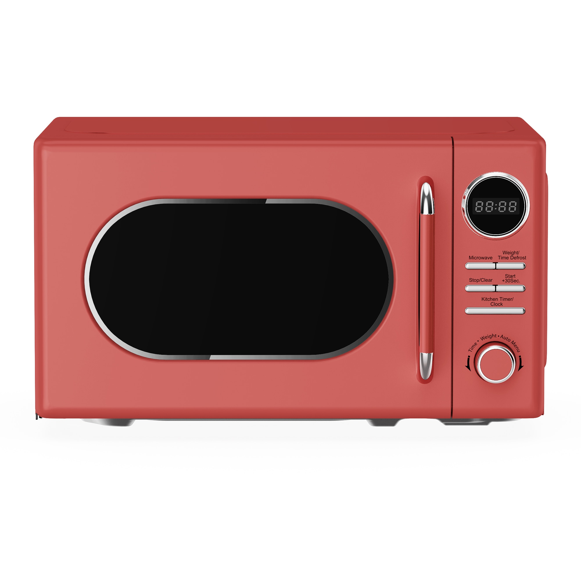 Horno de Microondas de Sobremesa Magic Chef de 0.7 pies cúbicos (Menos de 1.5 pies cúbicos) y 700 watts (Rojo) MC77CMR