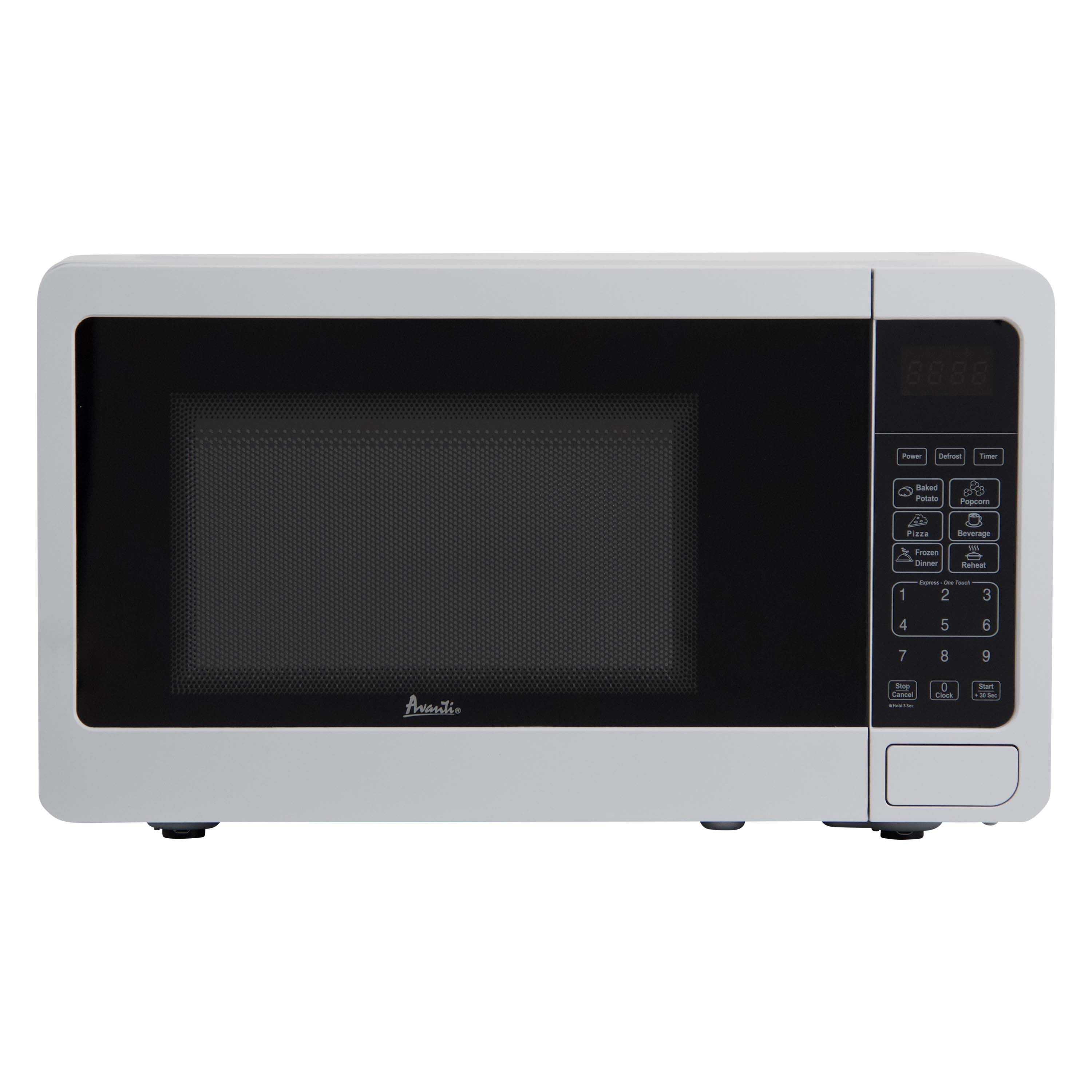 Microondas de encimera Avanti de 0.7 pies cúbicos (menos de 1.5 pies cúbicos), 700 vatios (blanco) MT7V0W