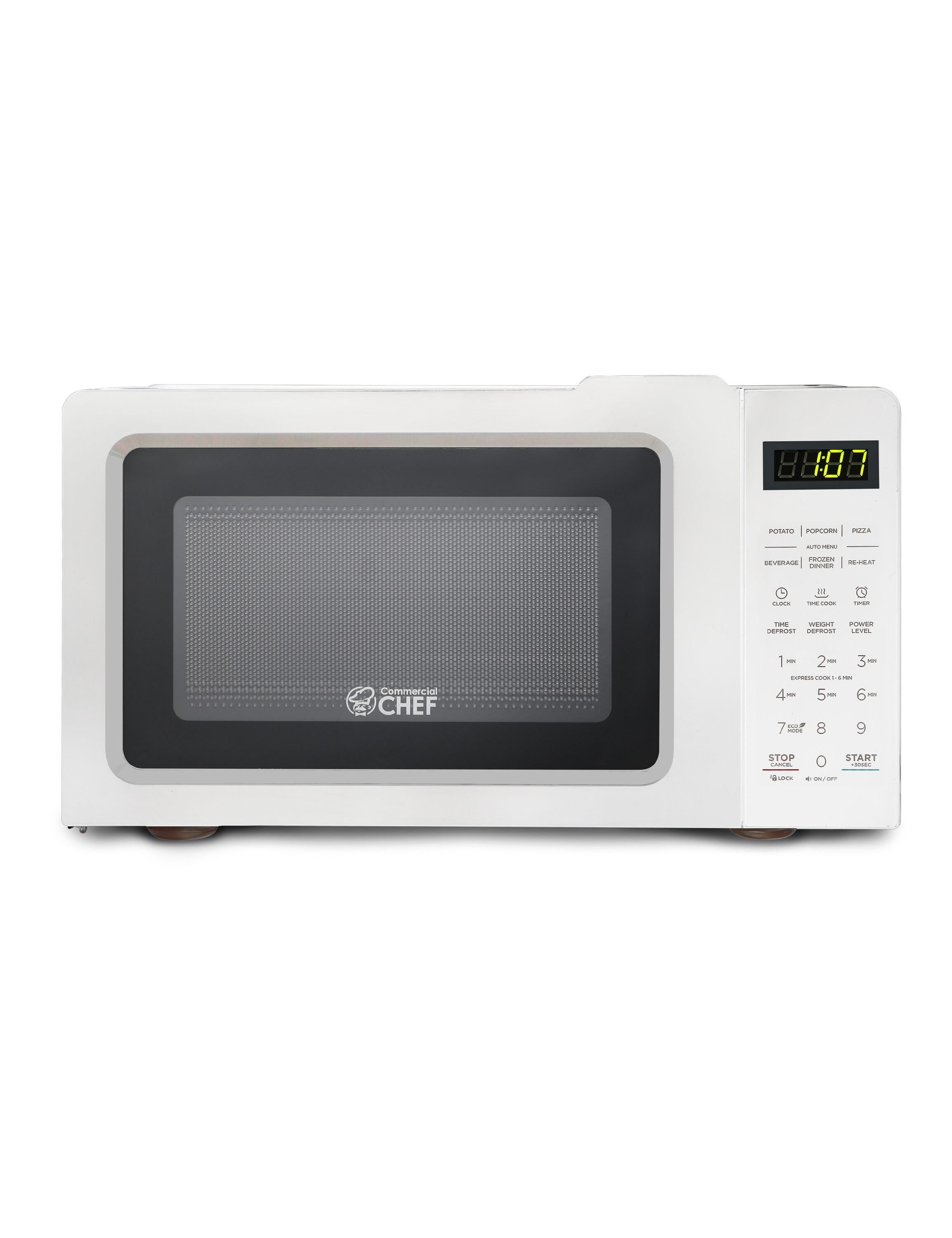 Microondas de Mostrador de 0.7 pies cúbicos (Menos de 1.5 pies cúbicos) y 700 vatios (Blanco) CHM770W