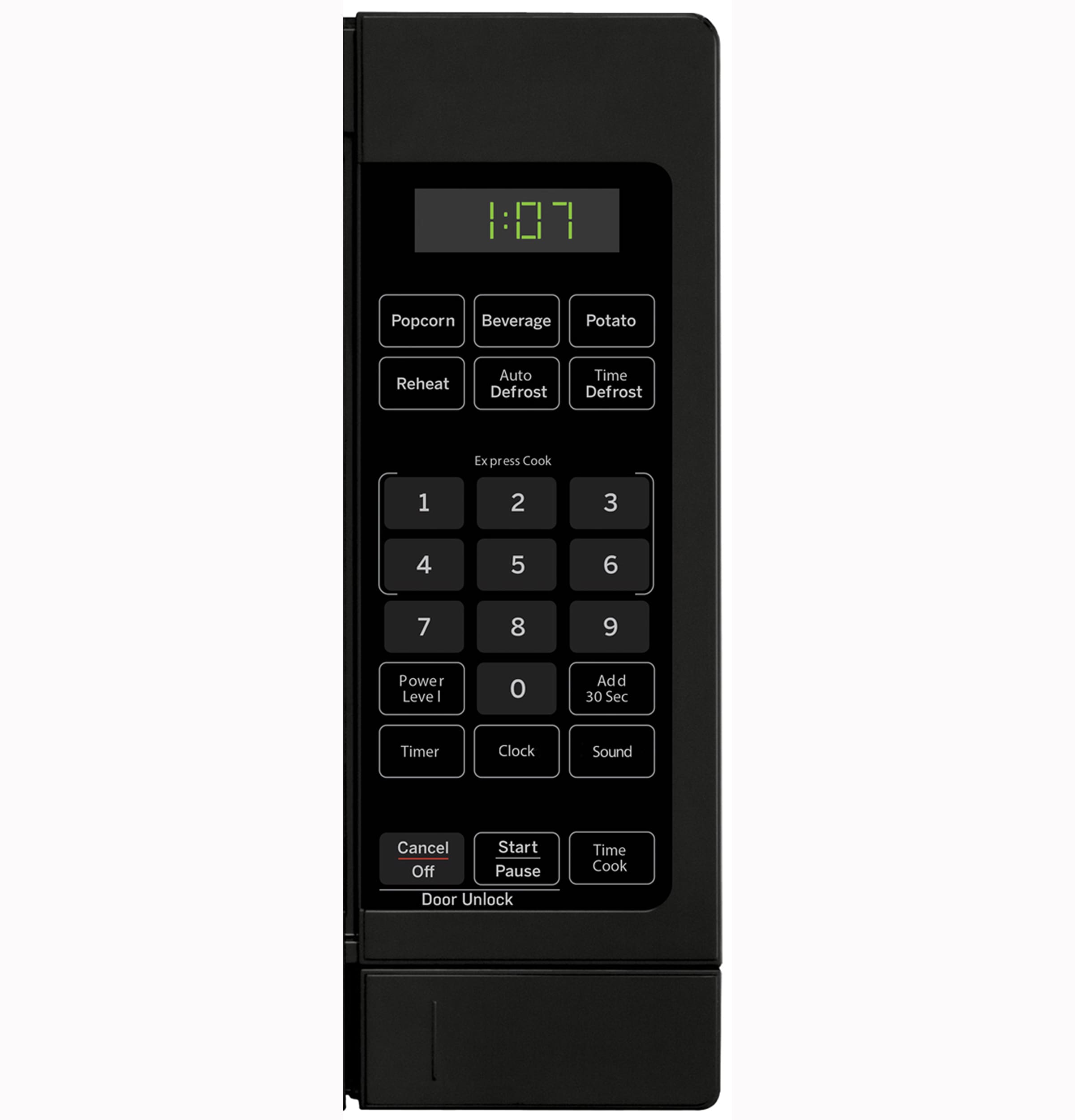 Microondas de mostrador de 0.7 pies cúbicos (menos de 1.5 pies cúbicos) 700 vatios (Negro)