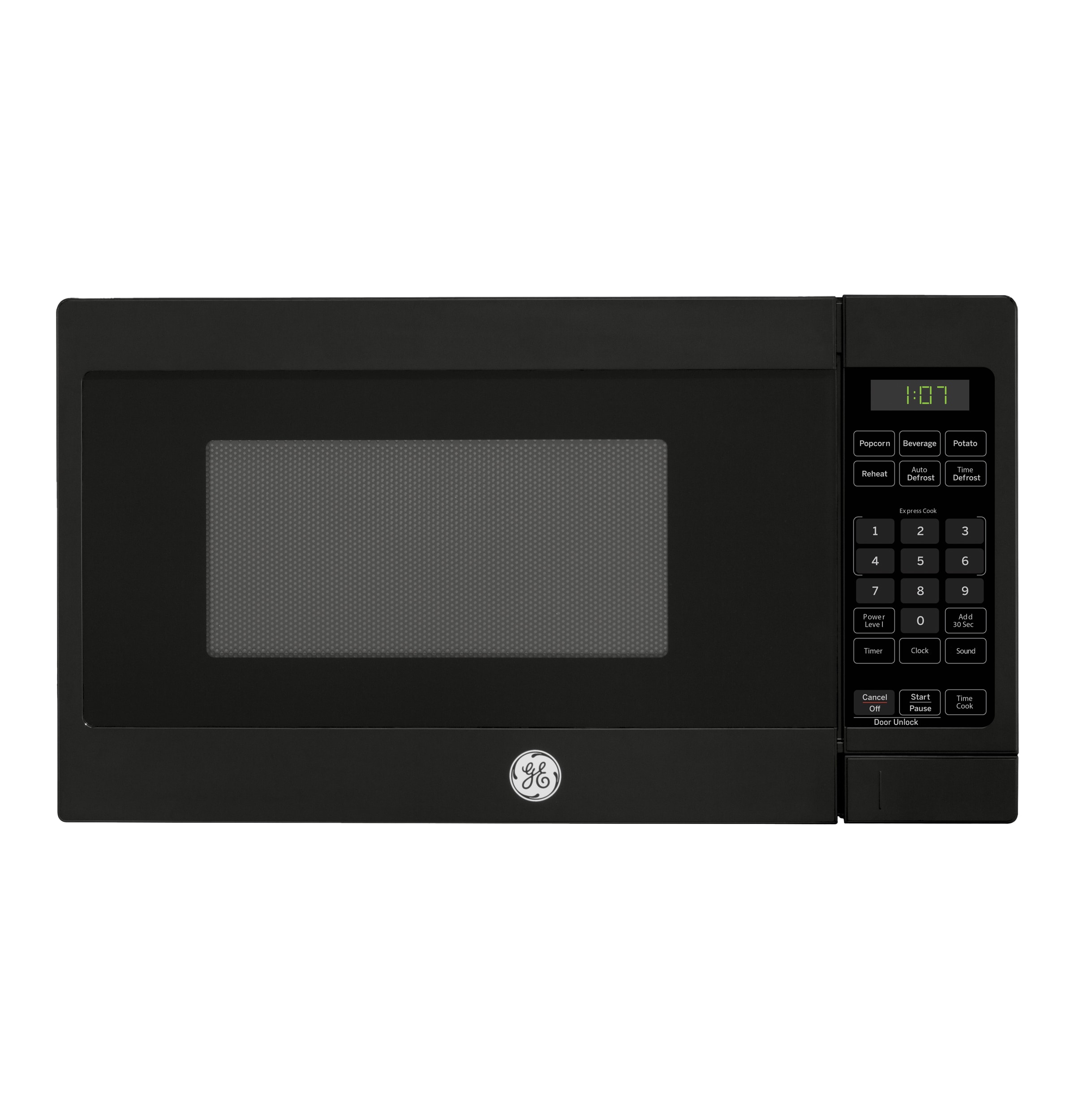 Microondas de mostrador de 0.7 pies cúbicos (menos de 1.5 pies cúbicos) 700 vatios (Negro)