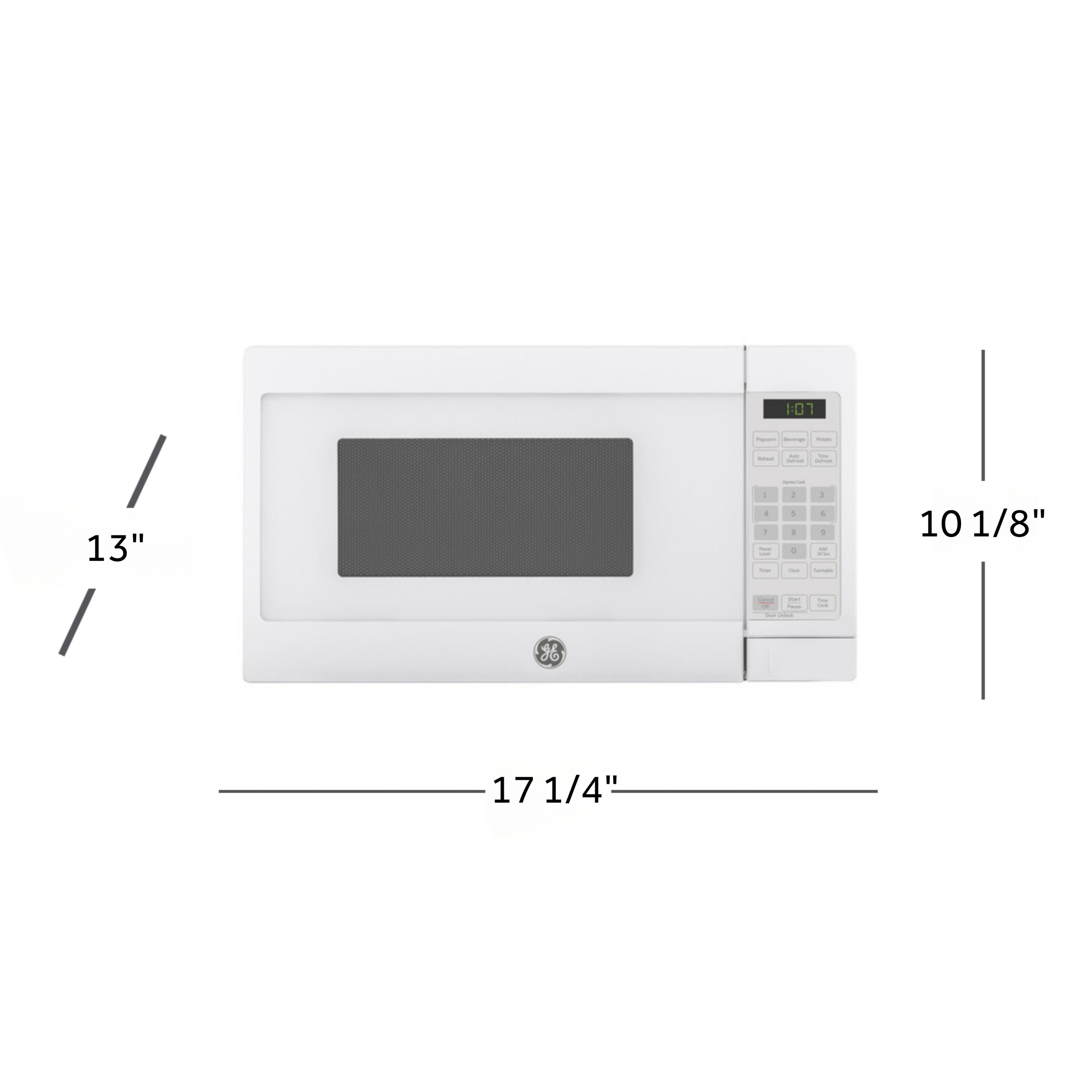 Microondas de Sobremesa de 0.7 pies cúbicos (menos de 1.5 pies cúbicos) de 700 vatios (Blanco)