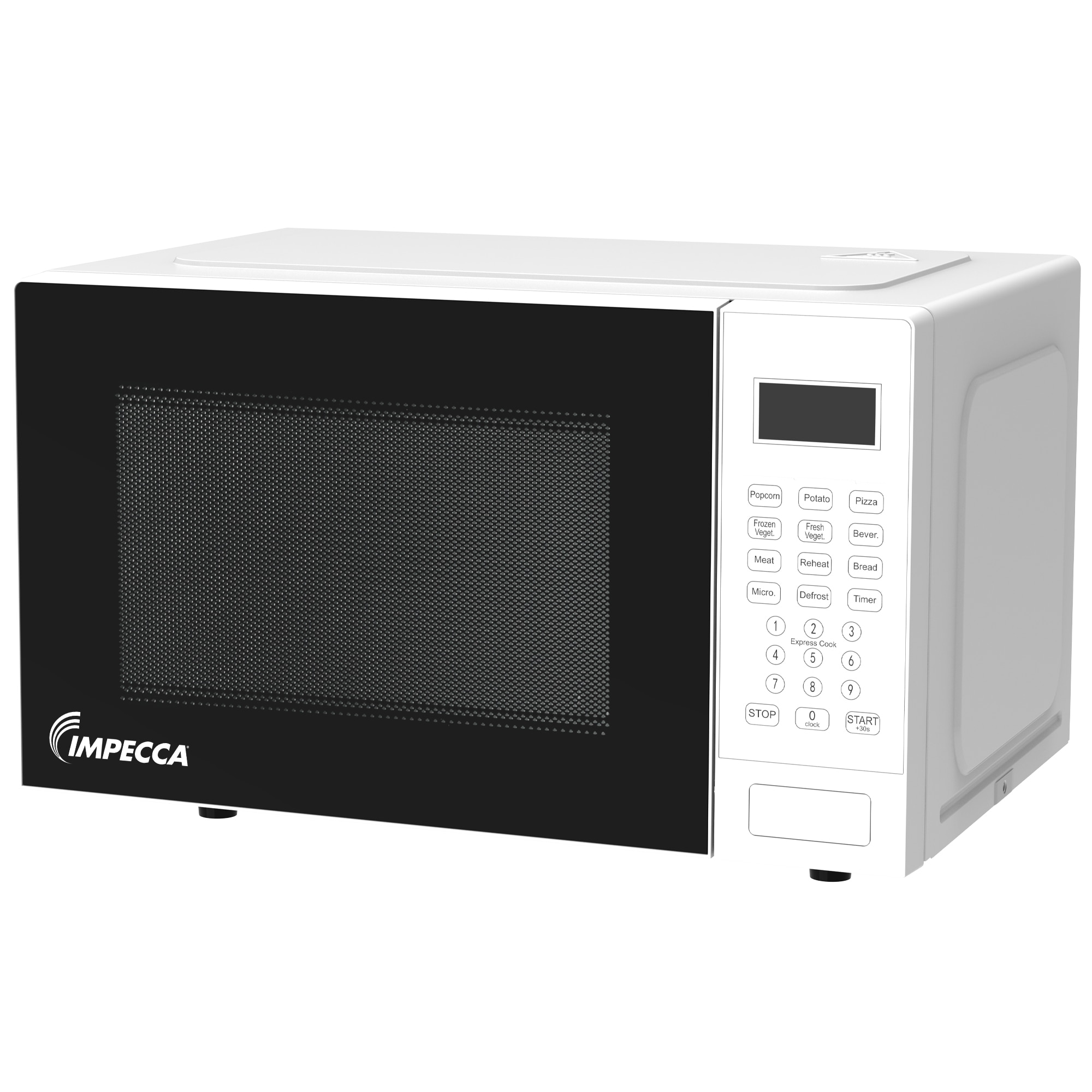 Horno de microondas de 0.9 pies cúbicos (menos de 1.5 pies cúbicos) de 900 watts en color blanco para mostrador