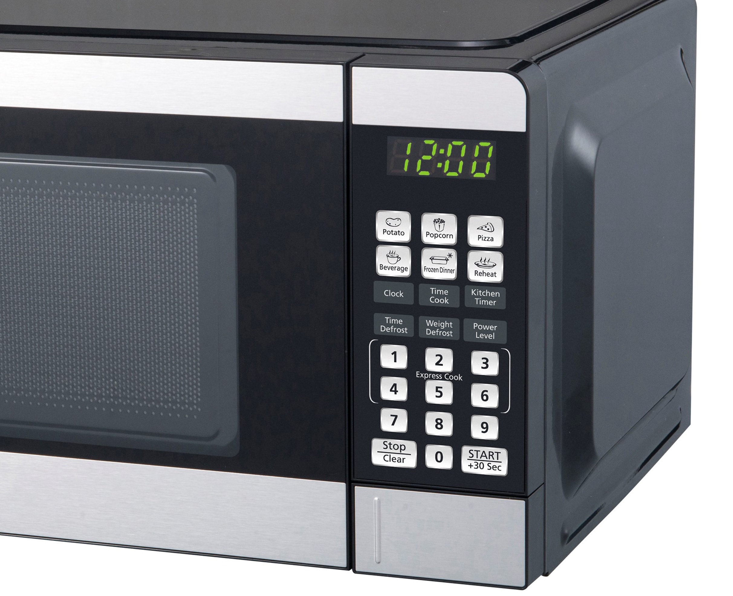 Horno de microondas de encimera de acero inoxidable de 0.7 pies cúbicos (menos de 1.5 pies cúbicos) y 700 vatios Impecca (WCM0771ST697)