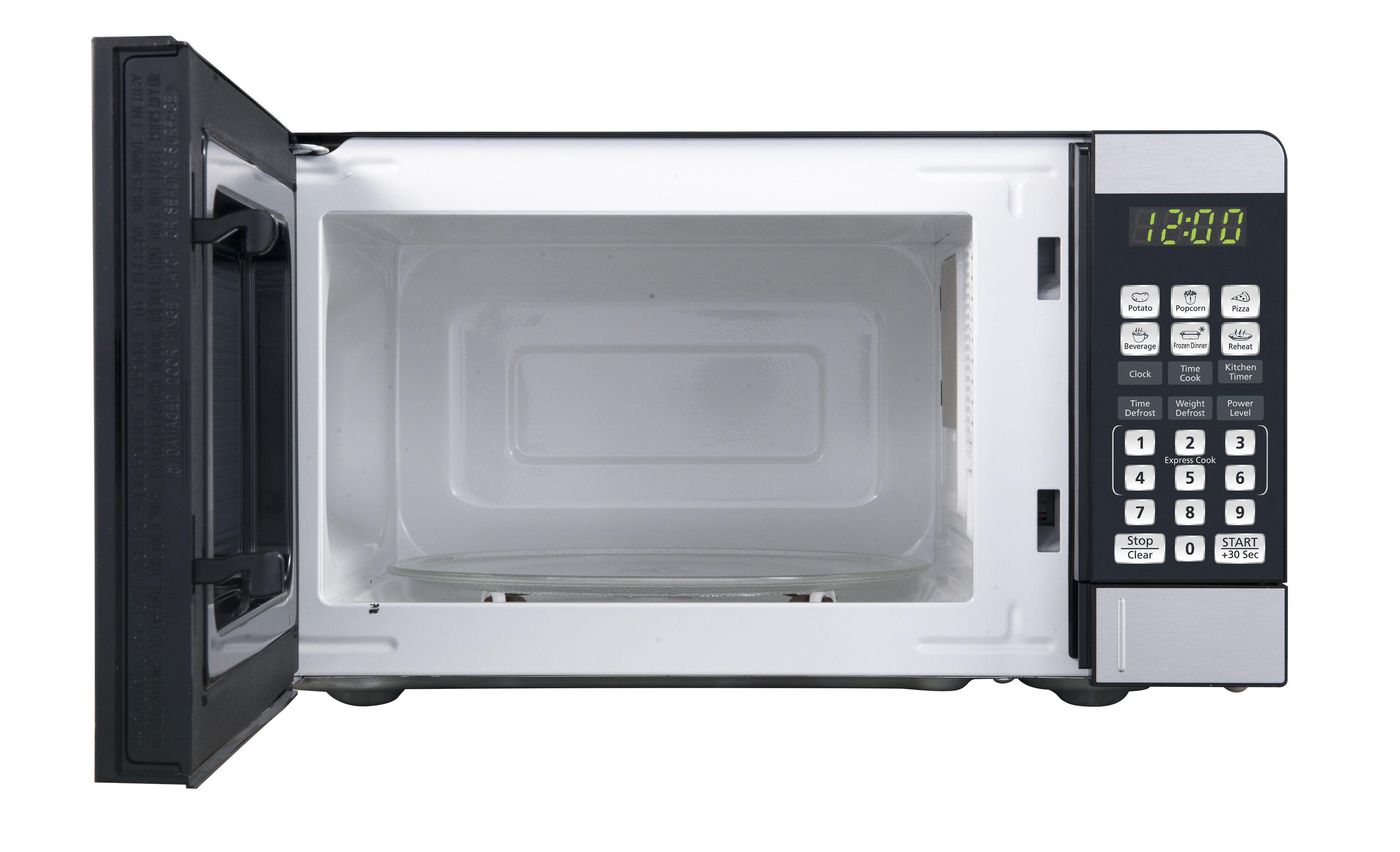 Horno de microondas de encimera de acero inoxidable de 0.7 pies cúbicos (menos de 1.5 pies cúbicos) y 700 vatios Impecca (WCM0771ST697)
