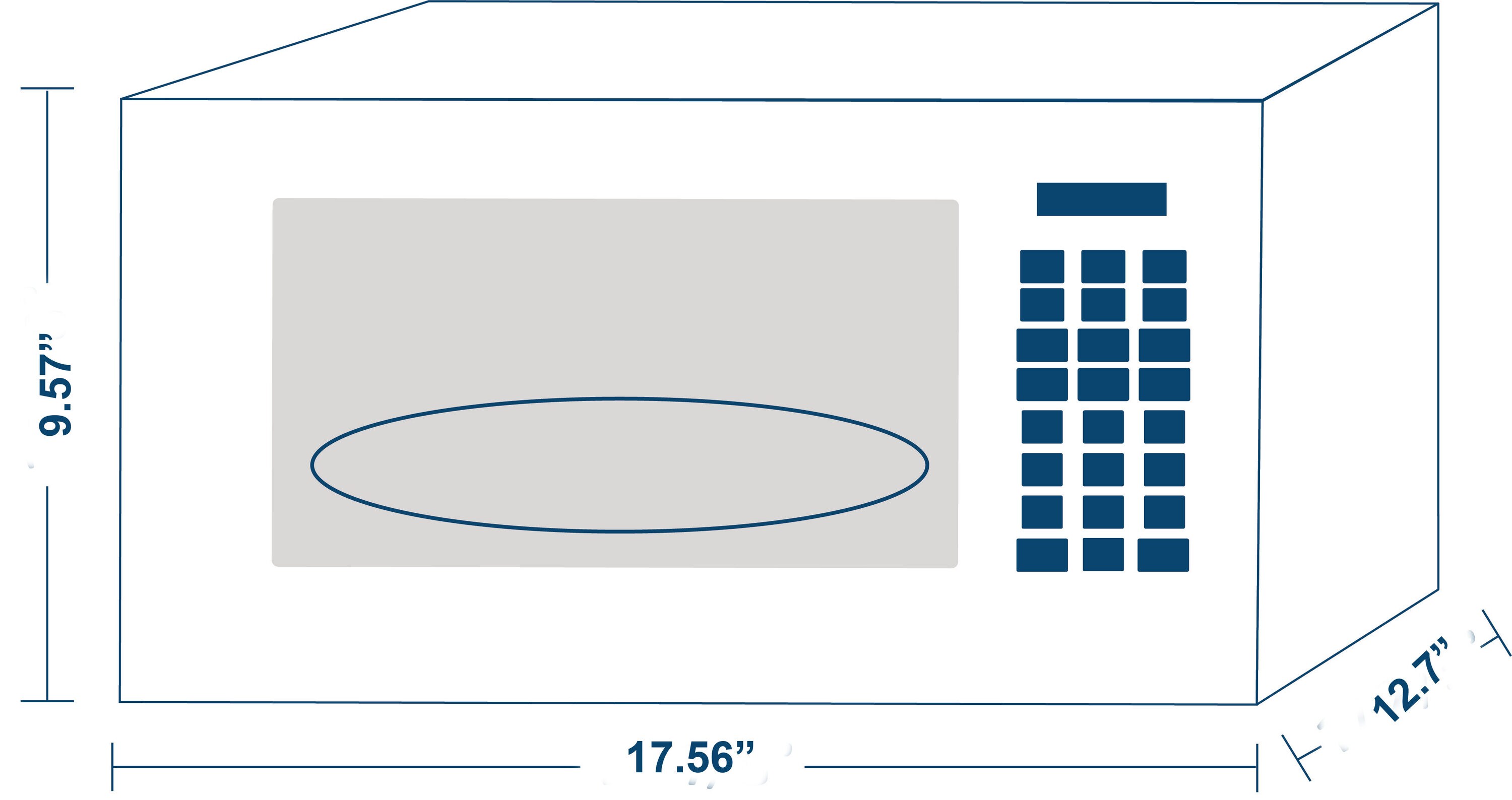 Horno de microondas de encimera de acero inoxidable de 0.7 pies cúbicos (menos de 1.5 pies cúbicos) y 700 vatios Impecca (WCM0771ST697)