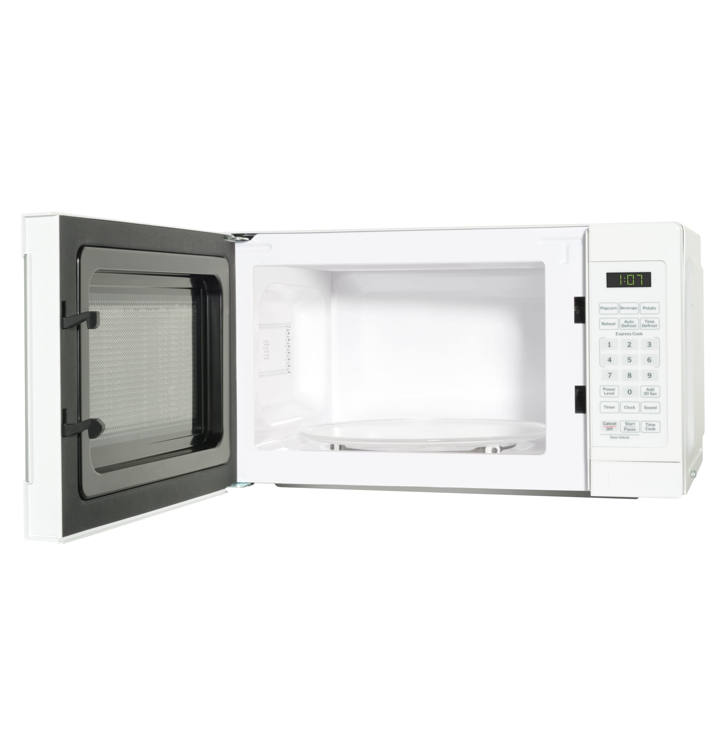 Horno de Microondas de Mostrador de 0.7 pies cúbicos (Menos de 1.5 pies cúbicos) de 700 vatios (Blanco)
