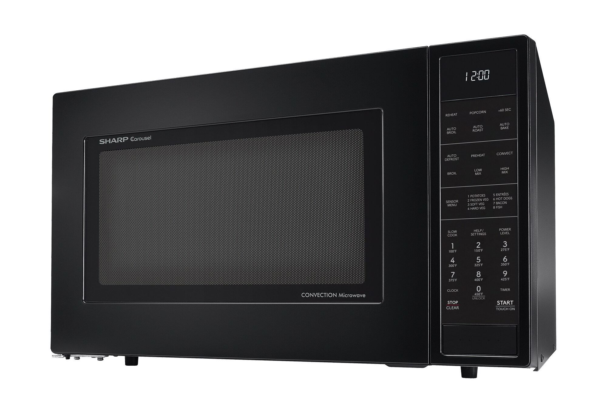 Microondas de Convección de Mostrador con Controles de Cocción con Sensor de 900 Watts y 1.5 pies cúbicos (Negro)