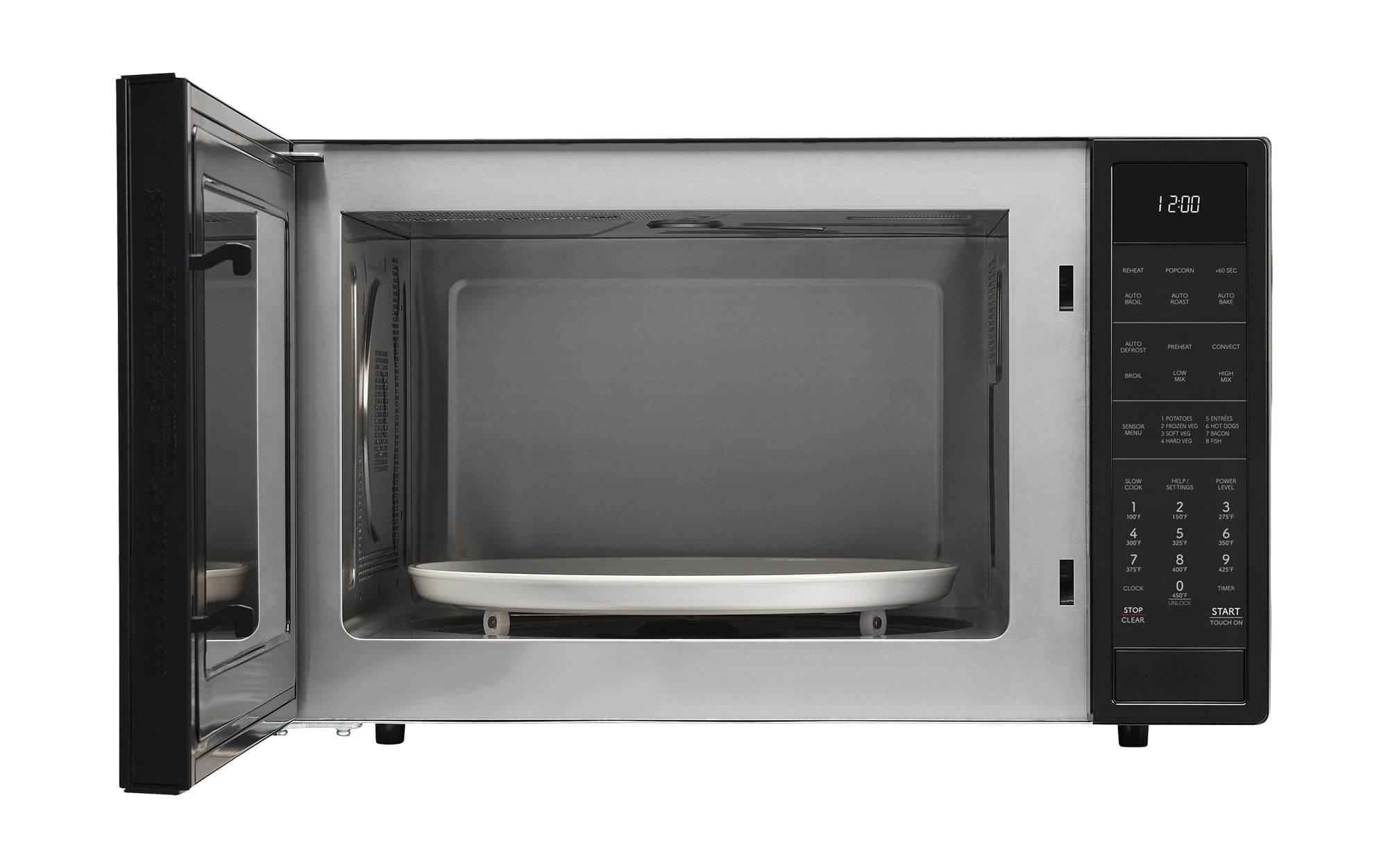 Microondas de Convección de Mostrador con Controles de Cocción con Sensor de 900 Watts y 1.5 pies cúbicos (Negro)