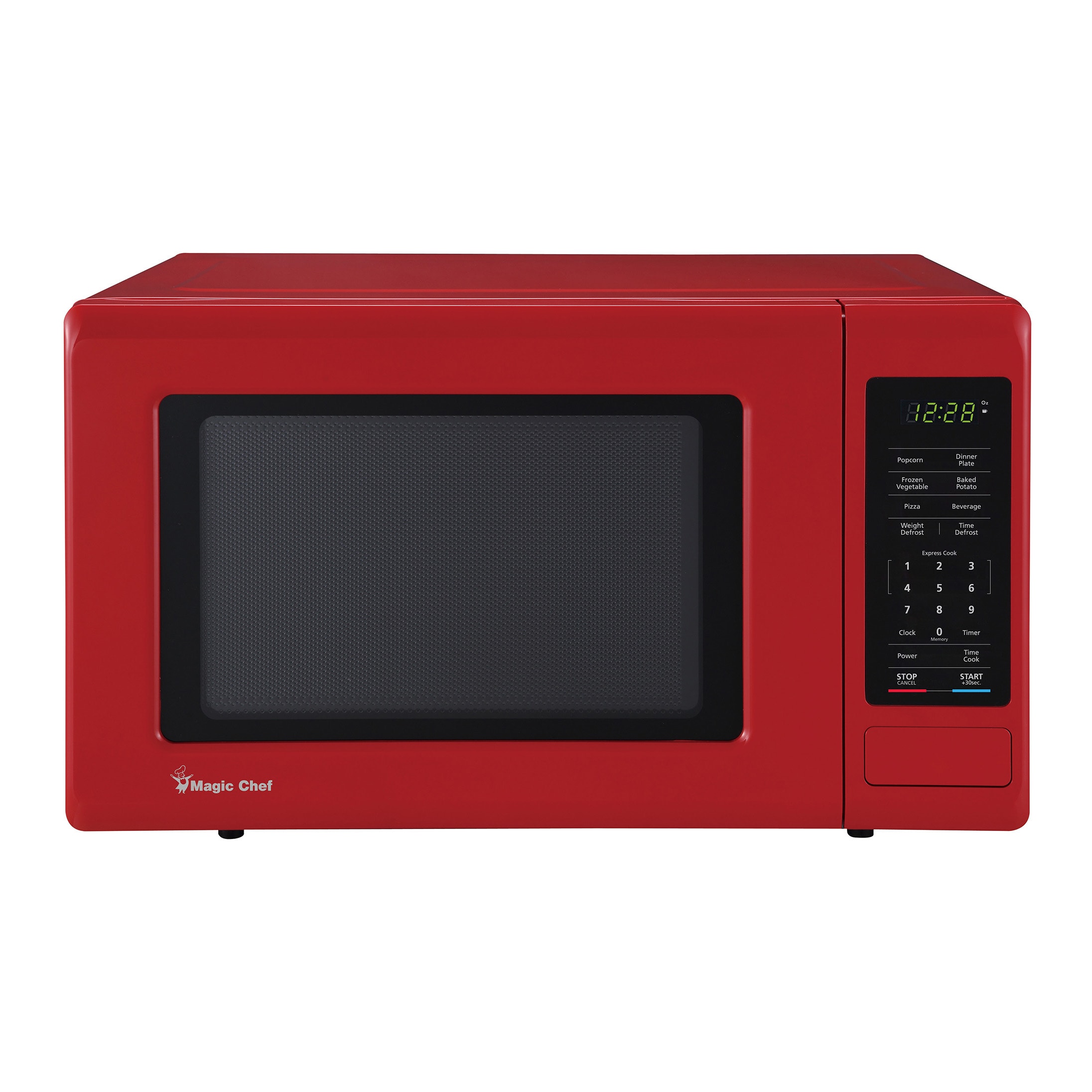 Microondas de Encimera Color Rojo de 0.9 pies cúbicos de Magic Chef