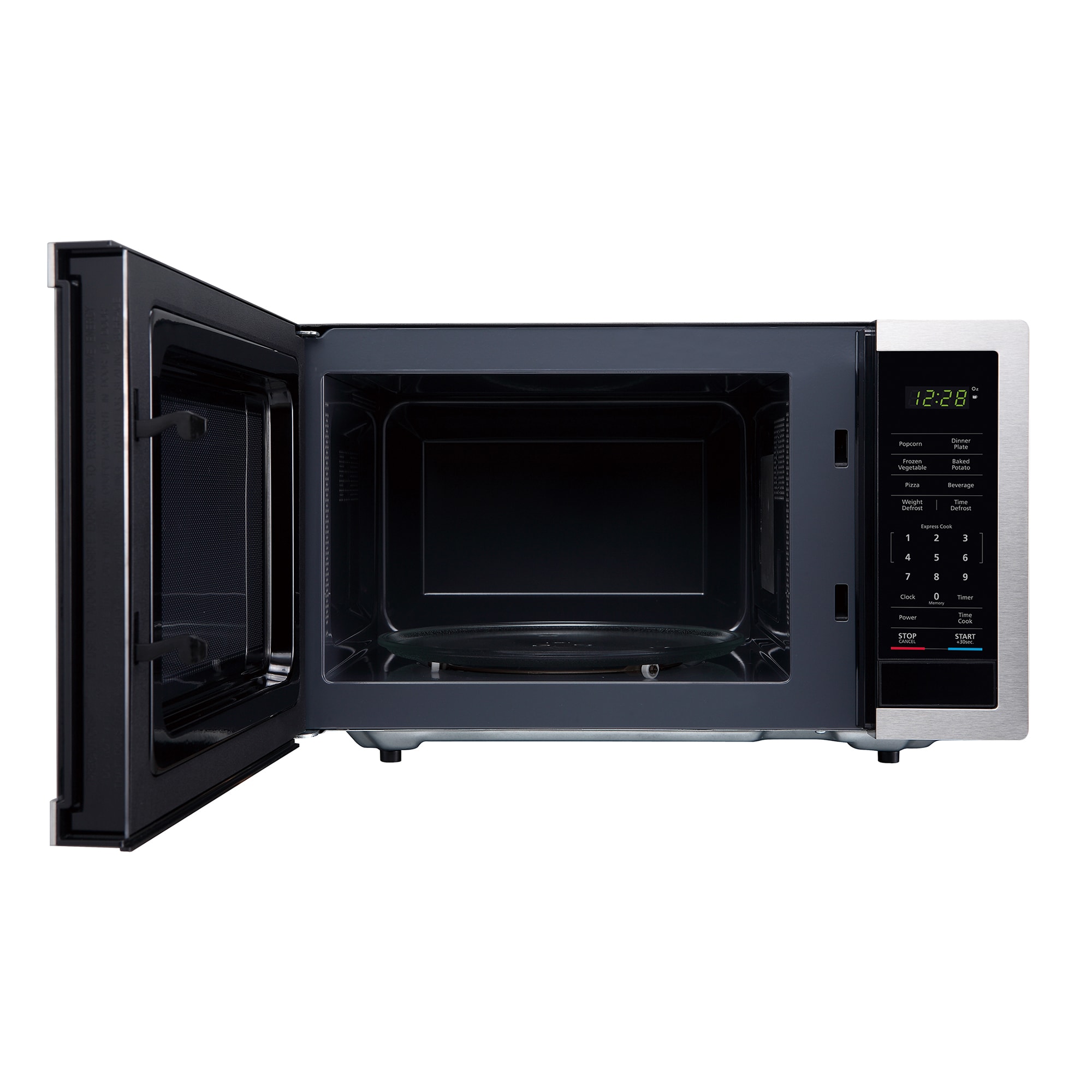 Microondas de encimera de acero inoxidable Magic Chef de 0.9 pies cúbicos y 900 vatios