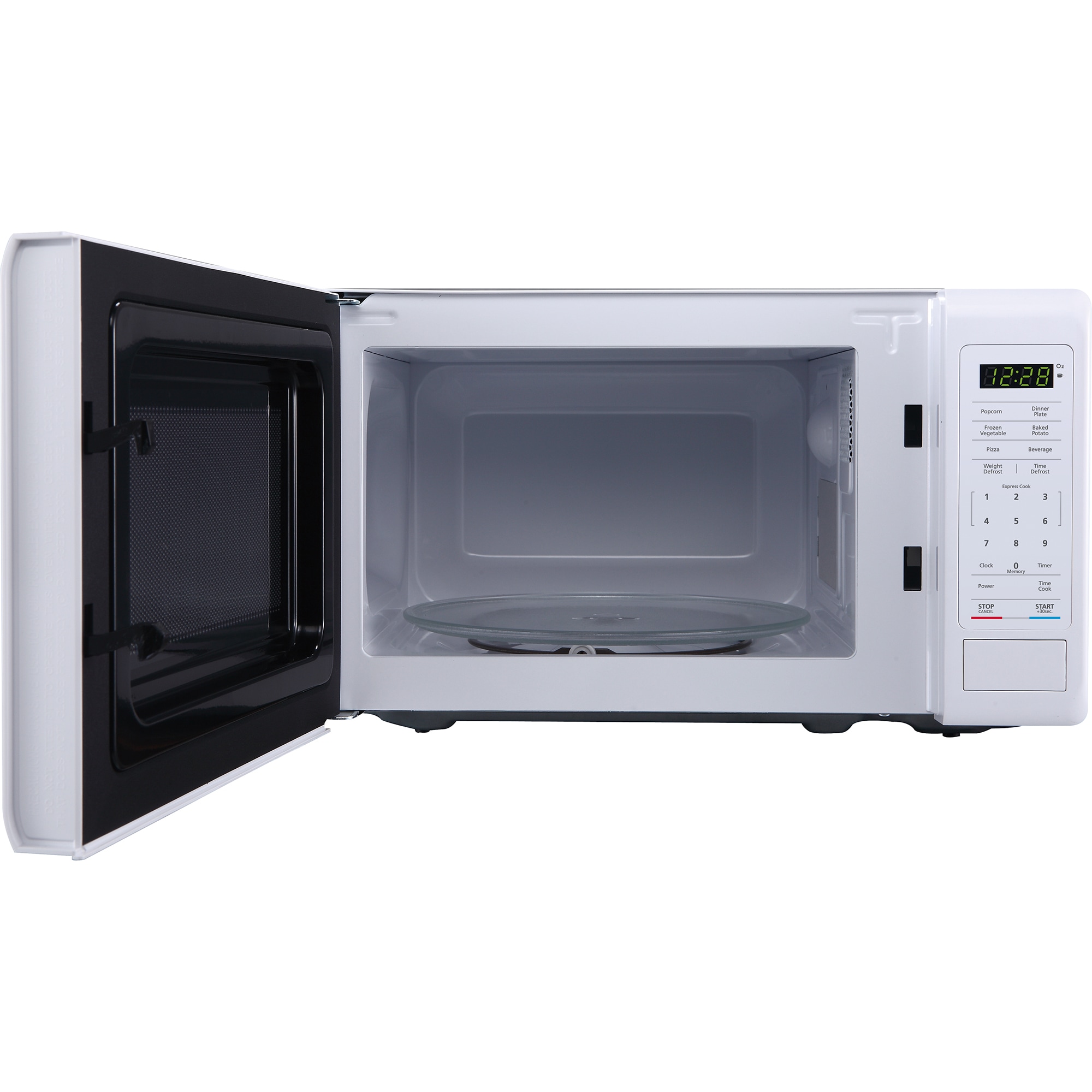 Microondas de mostrador Magic Chef de 0.7 pies cúbicos (menos de 1.5 pies cúbicos) y 700 watts (blanco) MC77MW