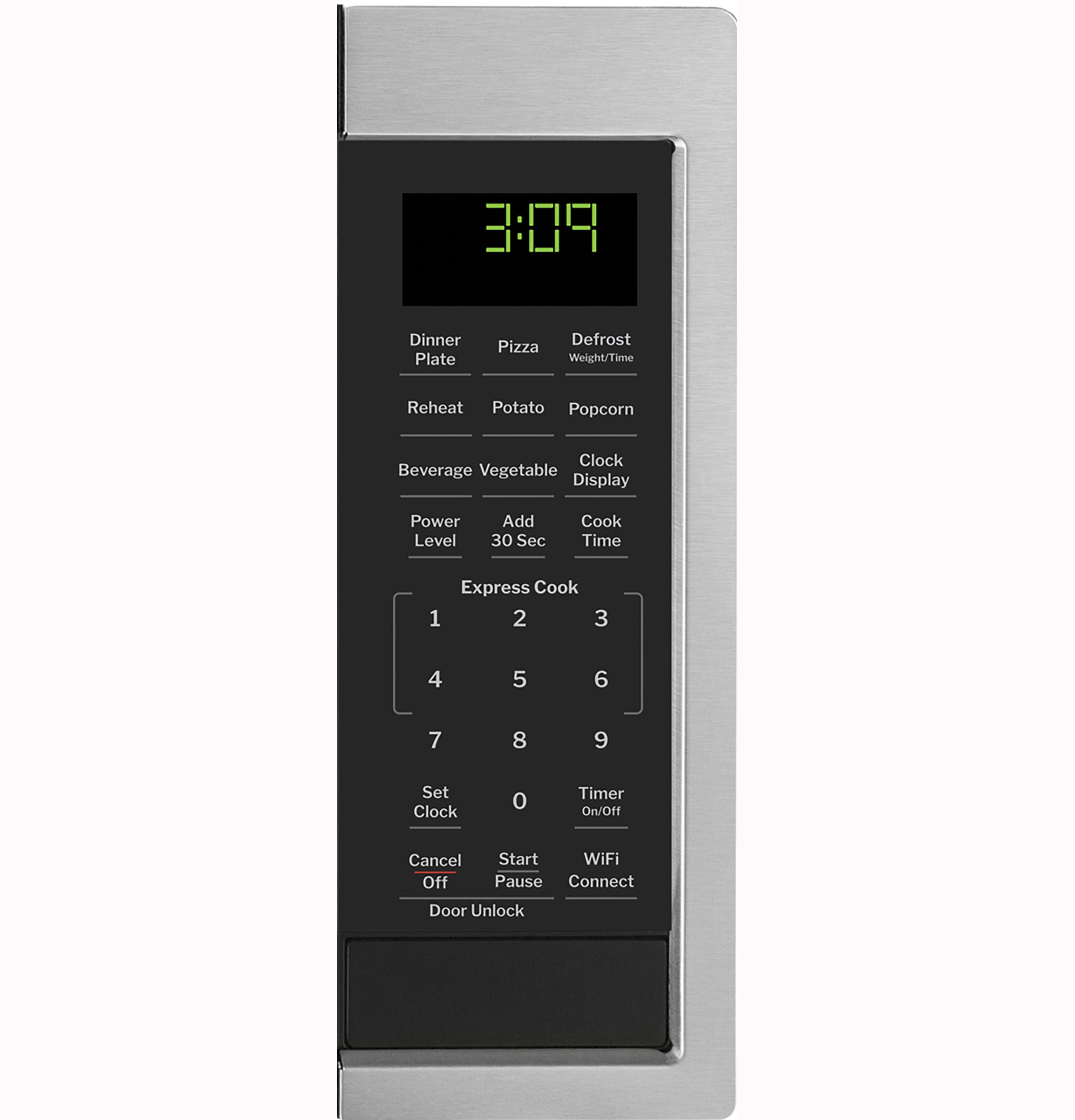 Horno de Microondas de Encimera de 0.9 pies cúbicos (Menos de 1.5 pies cúbicos) de Acero Inoxidable de 900 watts de potencia.