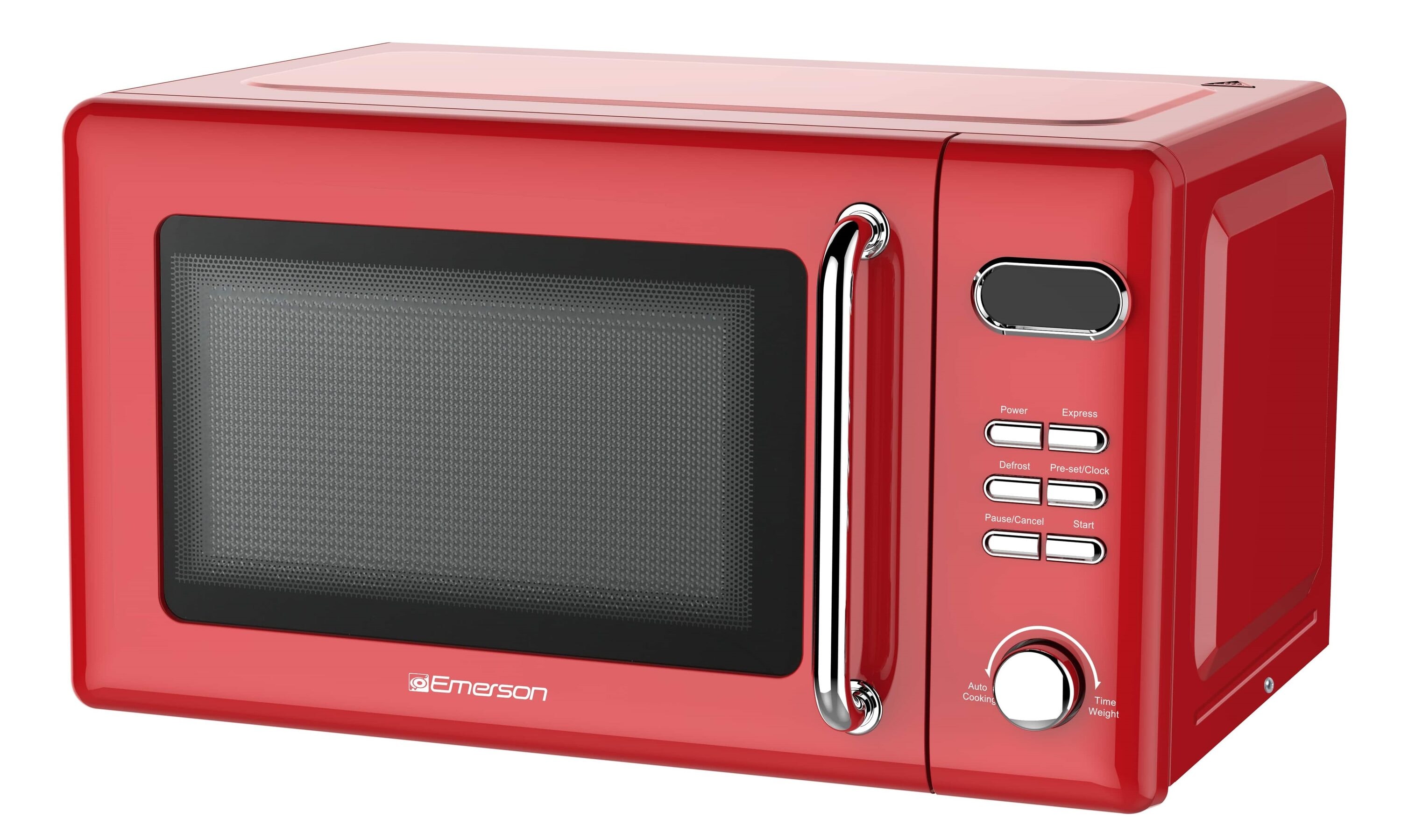 Horno de microondas de encimera Emerson 0.7 pies cúbicos (menos de 1.5 pies cúbicos) 700 watts (Rojo) MWR7020RD