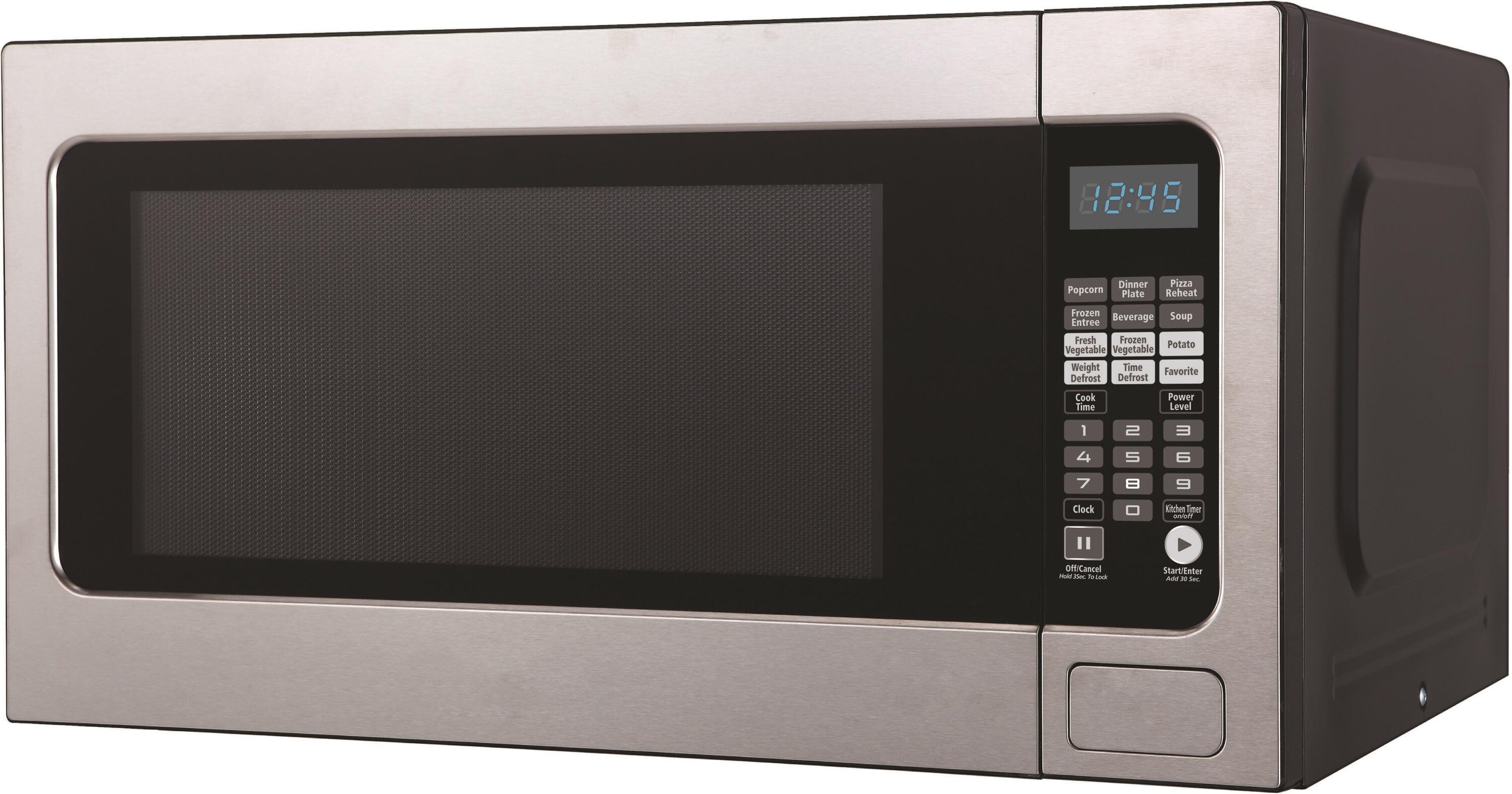 Microondas de mostrador de acero inoxidable de 2.2 pies cúbicos (más grande que 1.5 pies cúbicos) con controles de cocción por sensor de 1200 vatios Impecca WCM2200ST697