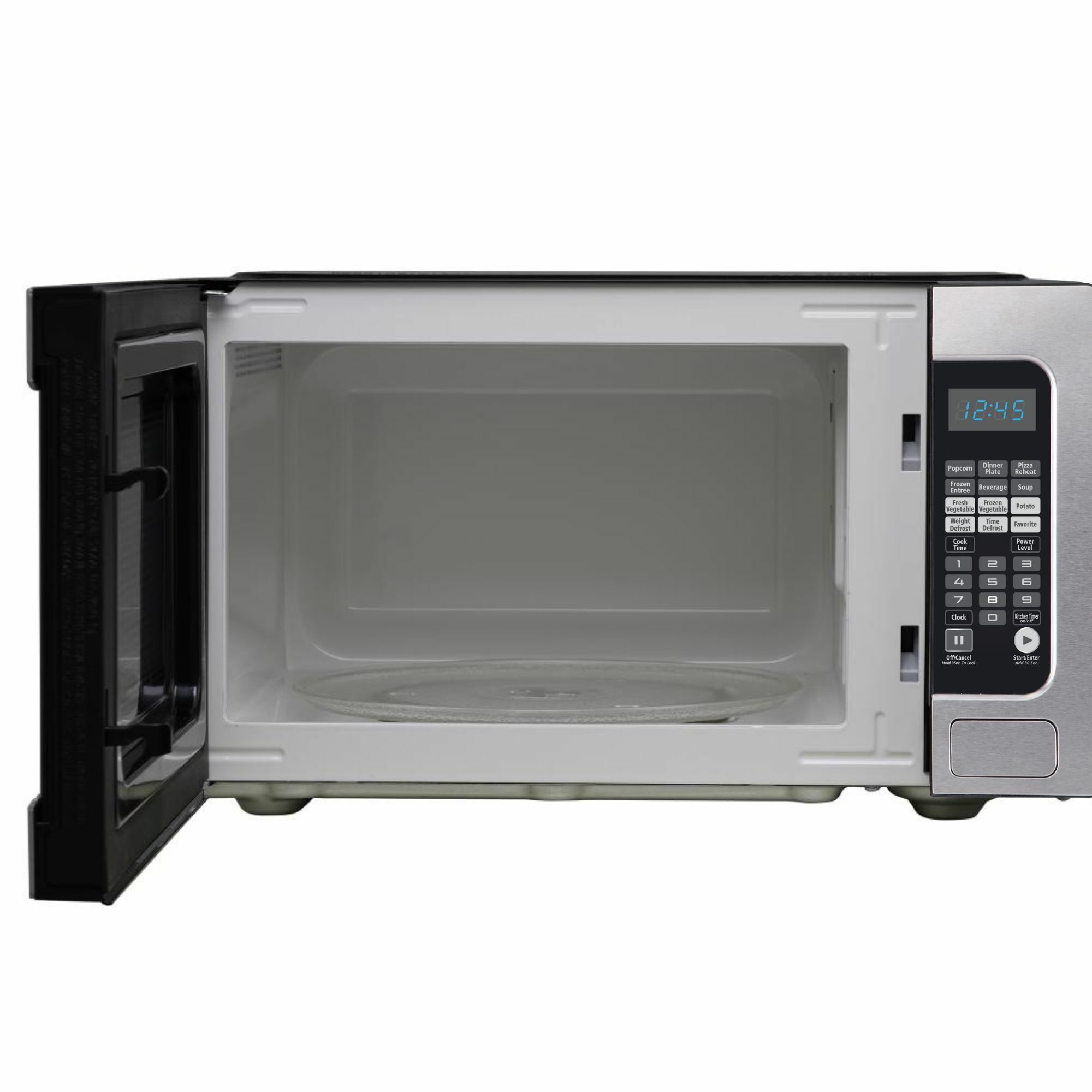 Microondas de mostrador de acero inoxidable de 2.2 pies cúbicos (más grande que 1.5 pies cúbicos) con controles de cocción por sensor de 1200 vatios Impecca WCM2200ST697